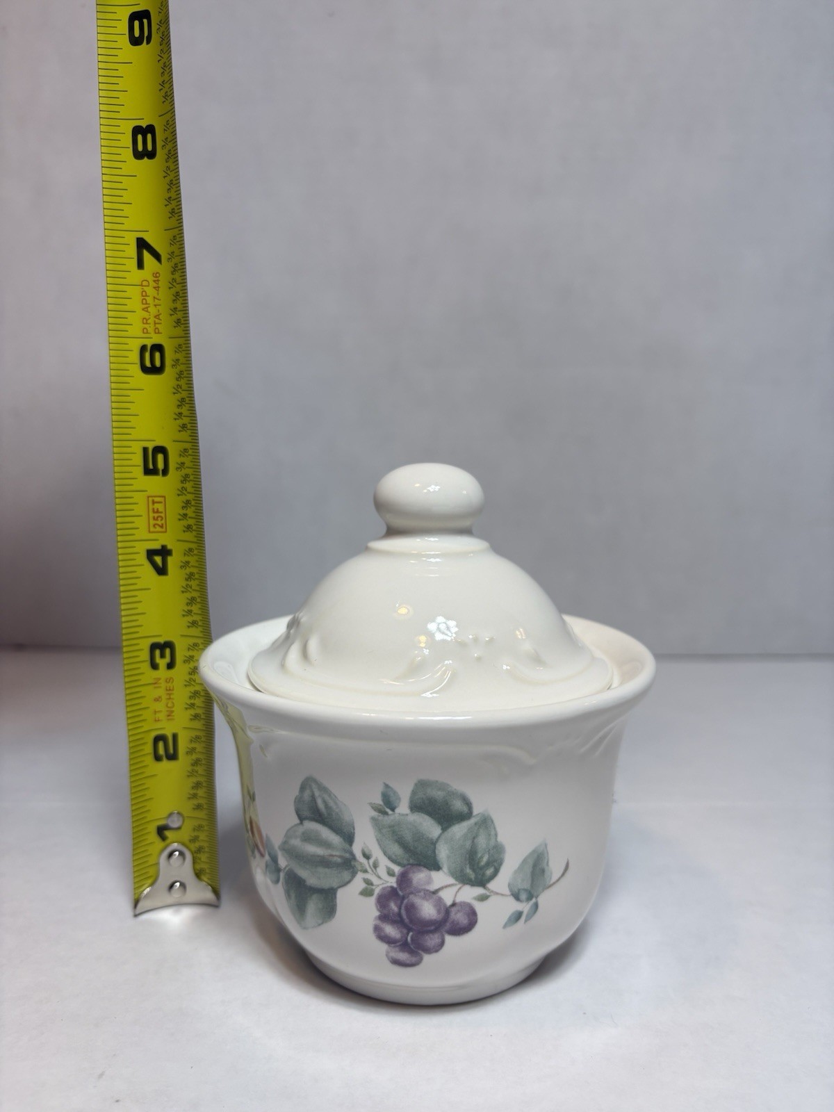 Pfaltzgraff Grapevine Canister Set Of 3 And Creamer & Sugar Bowl Vintage