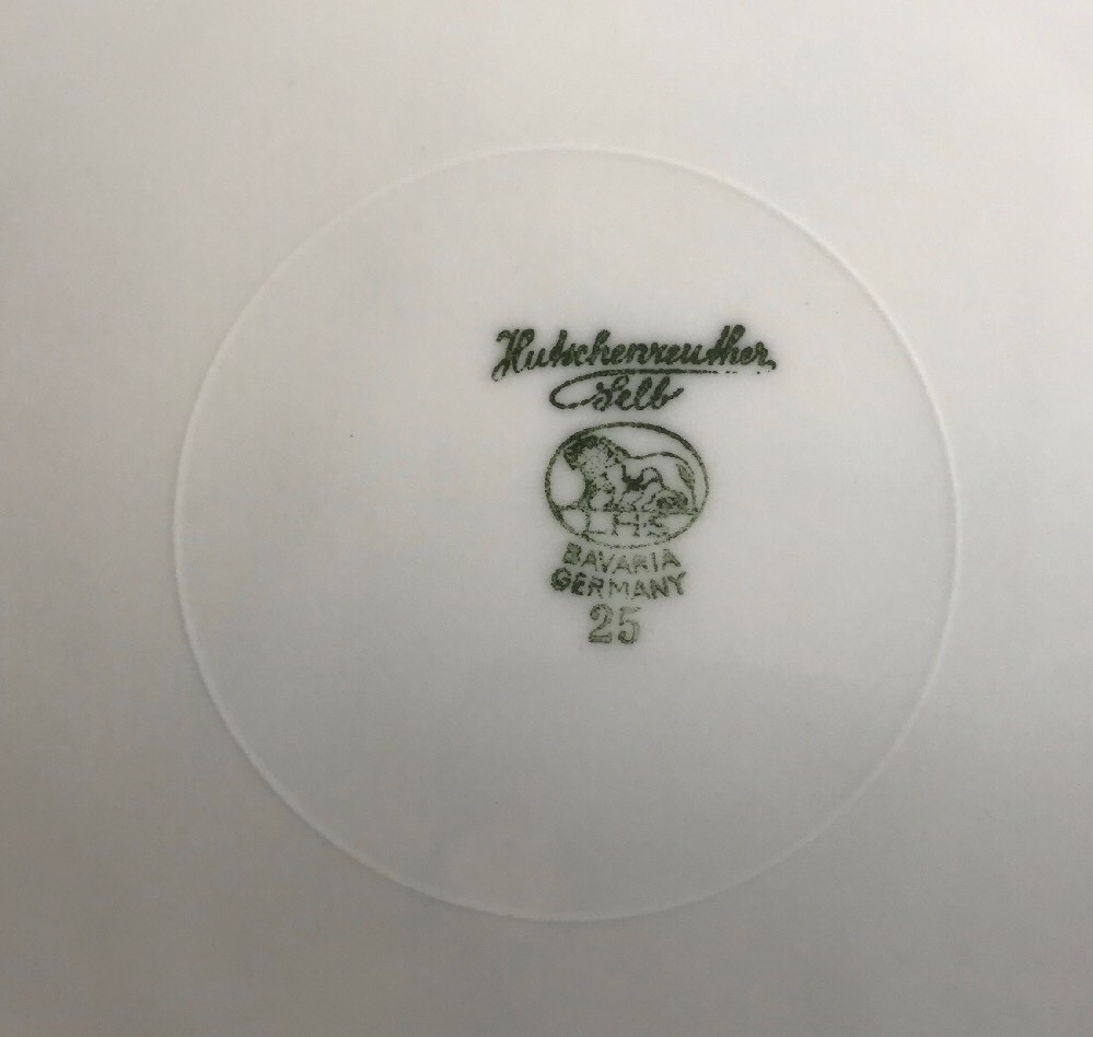 HUTCHENREUTHER-SELB Handpainted Cabinet Plate-Signed “J. Carlson” EUC