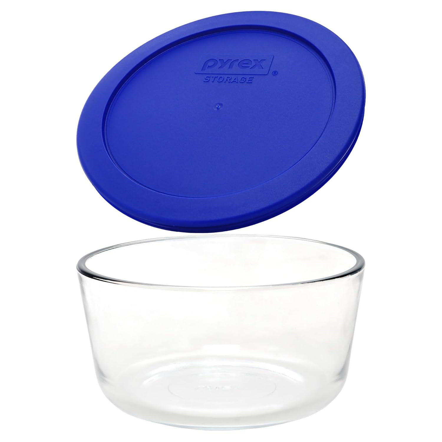 4-Pack 4-Cup Glass Bowls with Cadet Blue Lids – Meal Prep & Food Storage