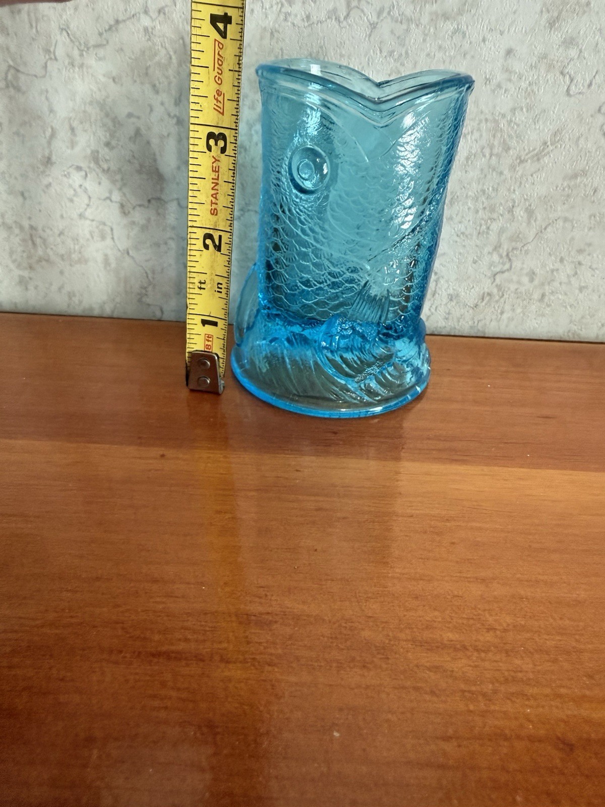 *RARE* Antique 1886 EAPG Bryce Higbee Blue Glass Child’s Menagerie Fish Spooner