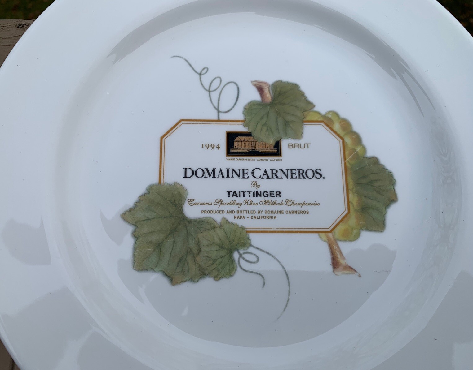 Wedgwood Vintage Collection Grand Gourmet 8 5/8”Salad Plate Bone China Vineyards