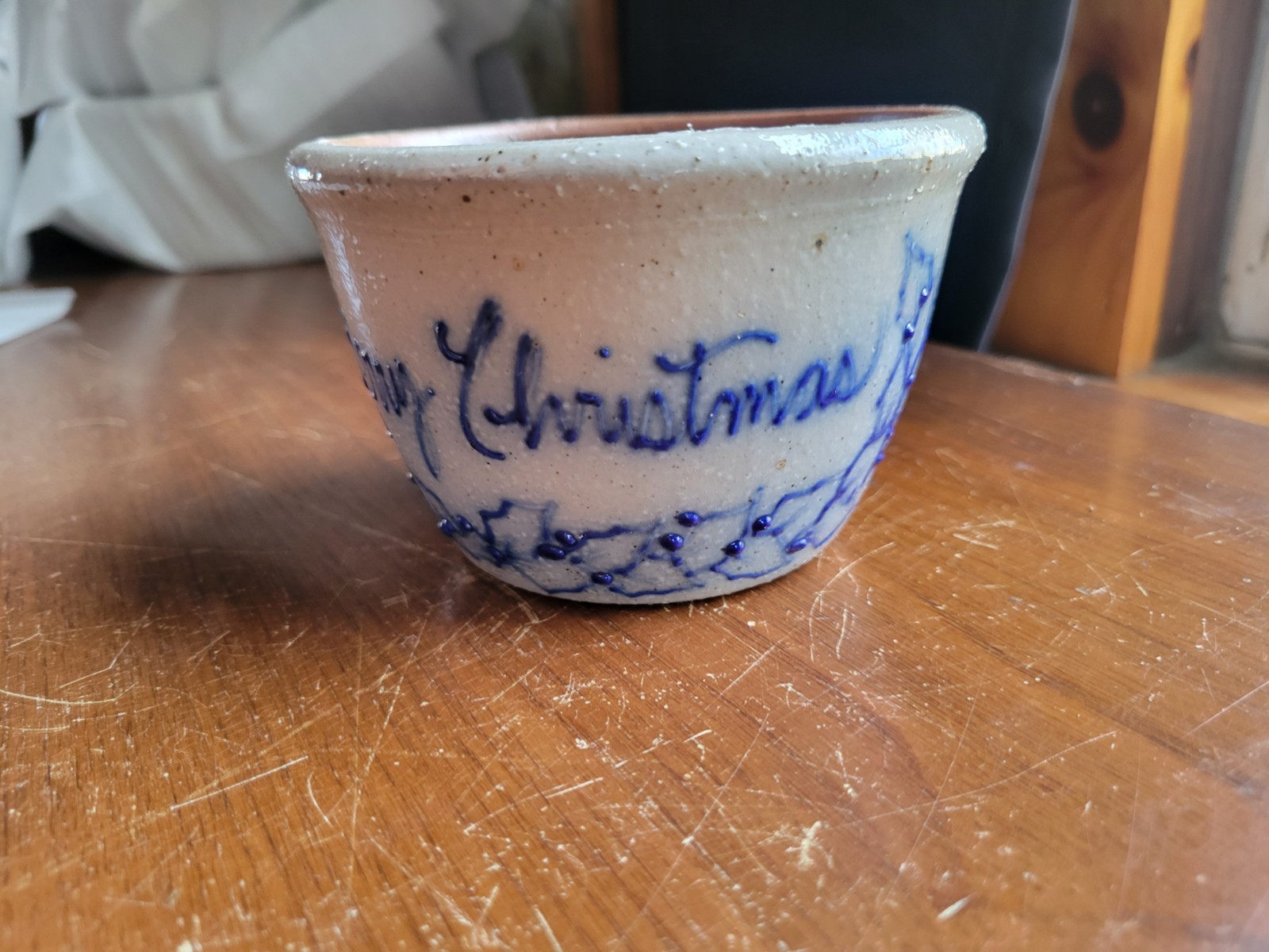 Salmon Falls Custard Cup? Merry Christmas 1994