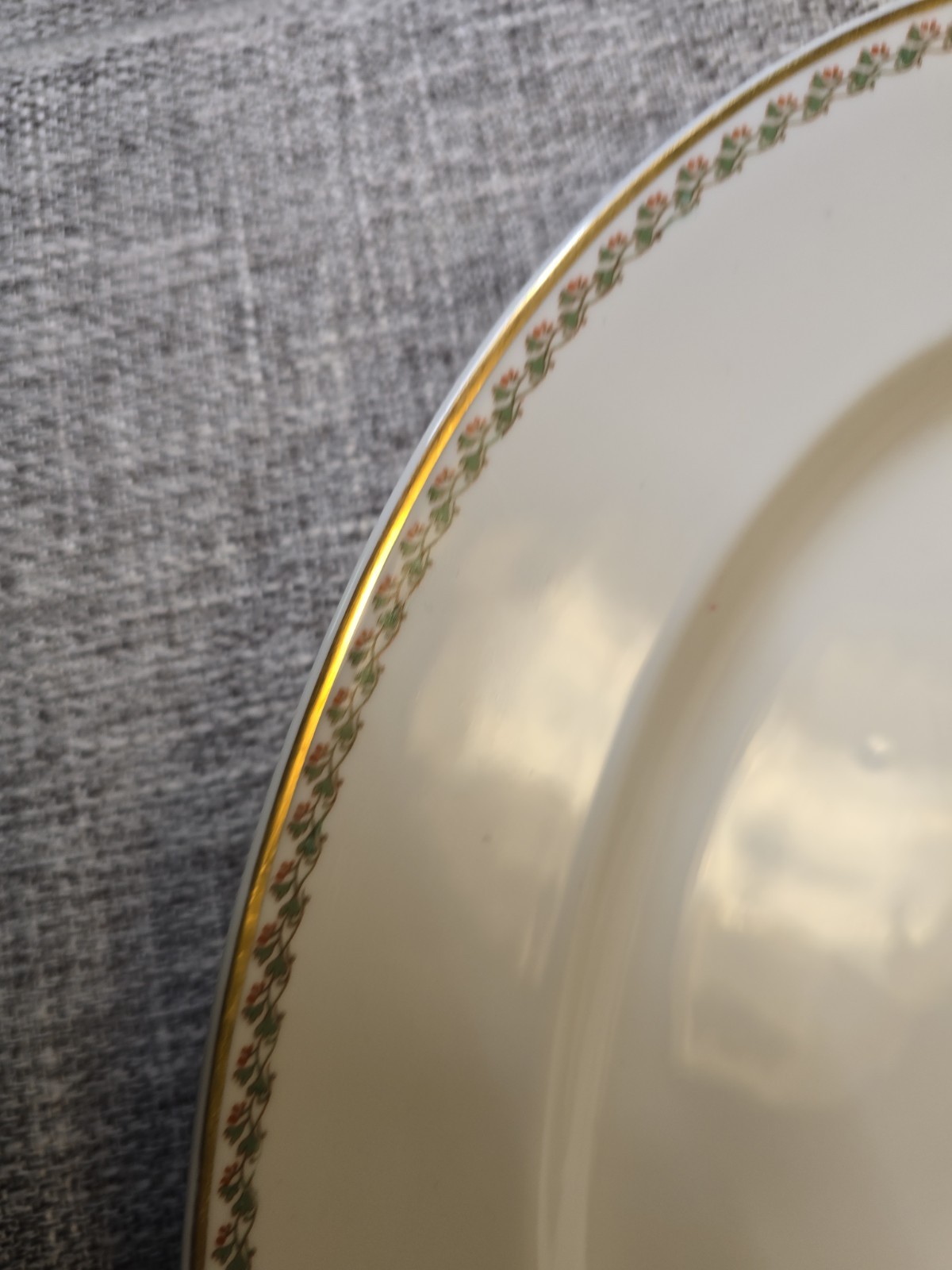 Haviland Limoges LISBON Large 16″ Platter Gold Trim Rare