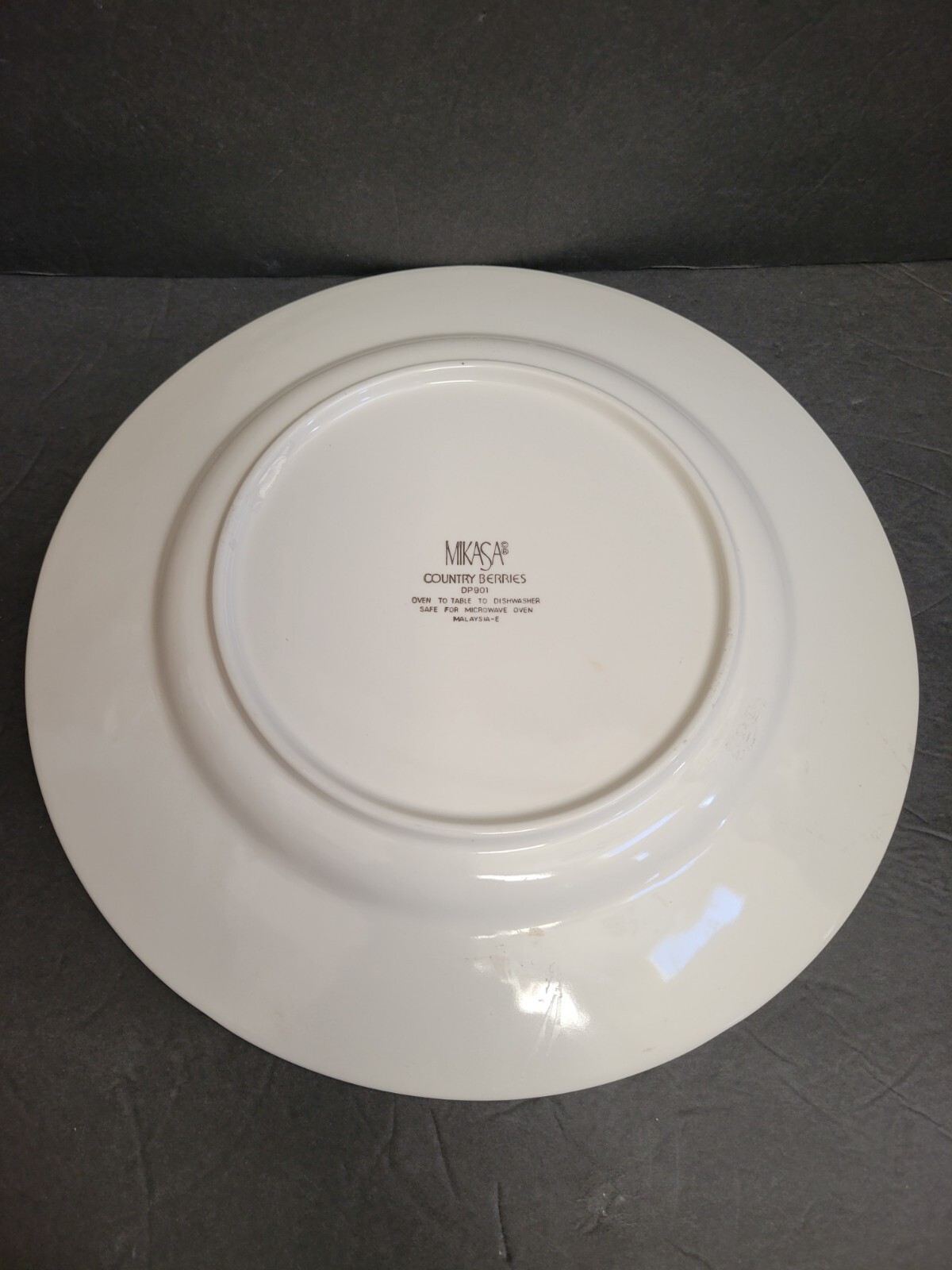 Mikasa Country Berries 10 1/2″ Serving Bowl & 12 1/2″ Chop Plate UNUSED