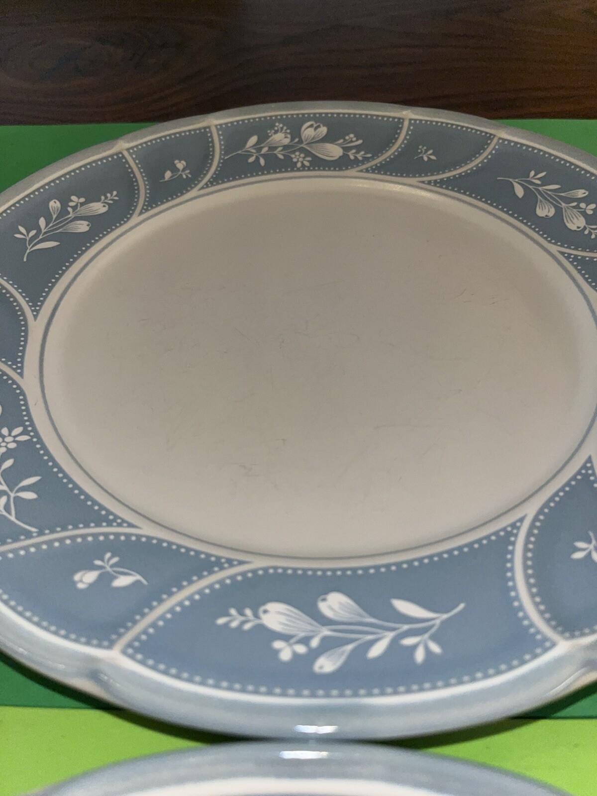 Noritake Stoneware Victory Blue 8673 Dinner Plate Set Of 2