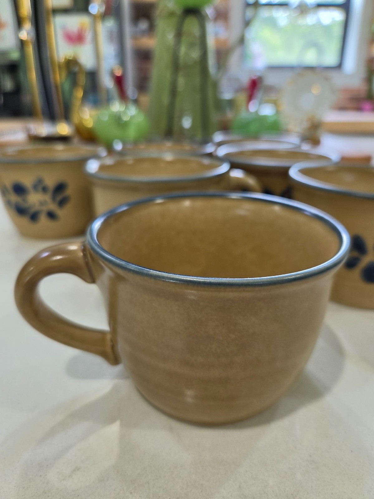 Vintage Build or Replace Set of Pfaltzgraff Folk Art Stoneware Dinnerware