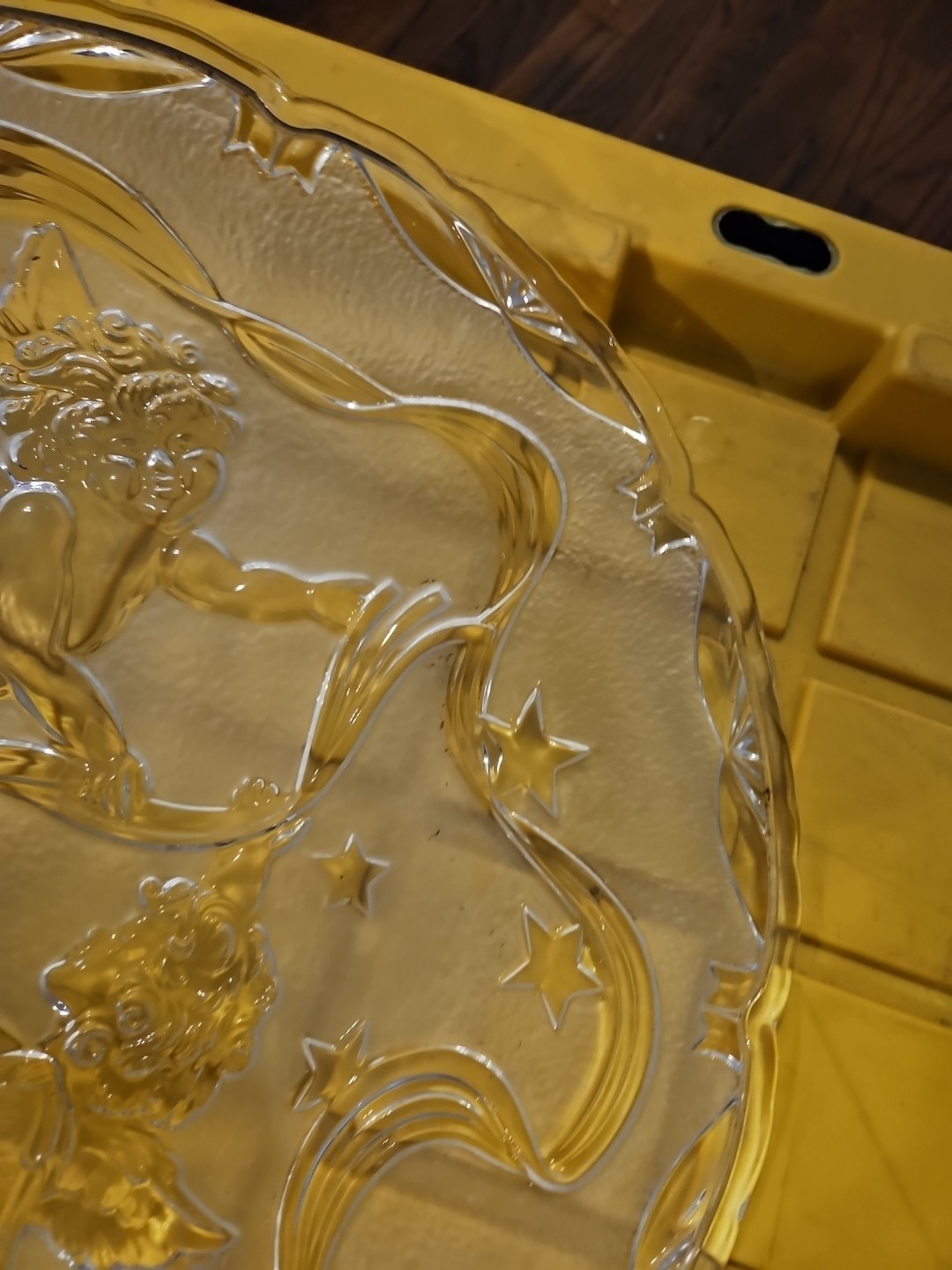 Mikasa Cherubs Serving Platter 15 Inch Angel Clear