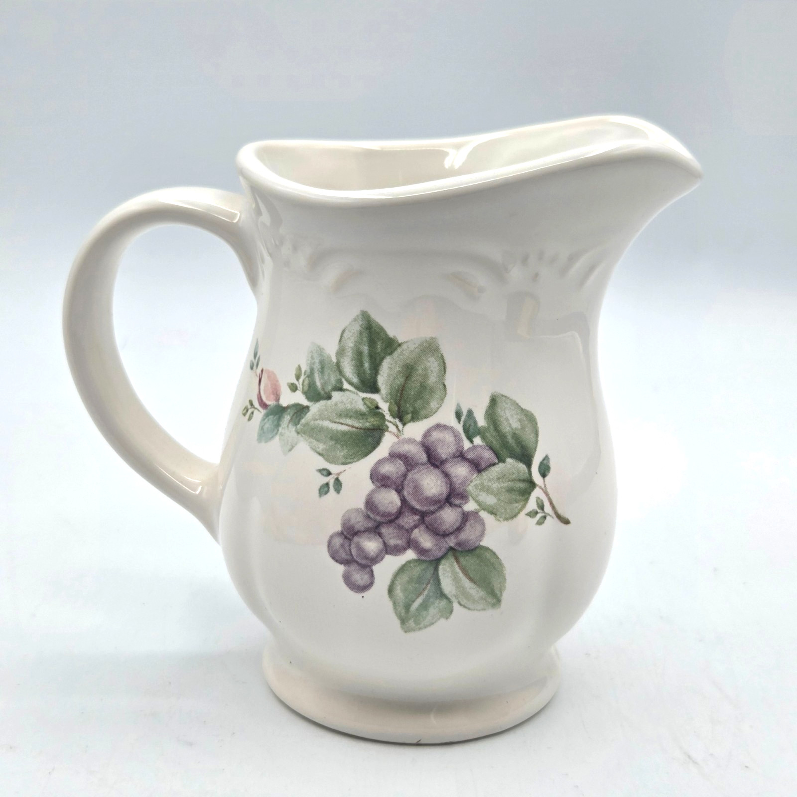 Pfaltzgraff Stoneware Grapevine Creamer Pitcher 12oz