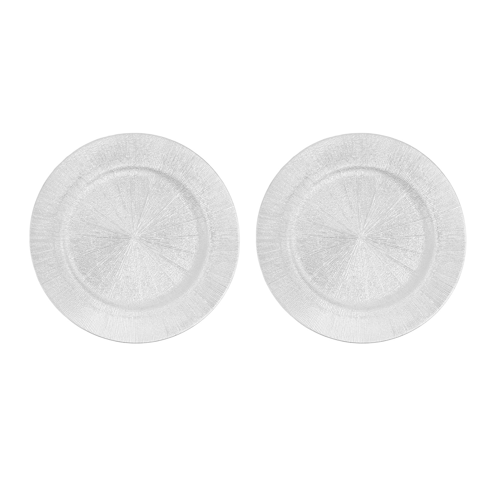 100 Pieces PP Charger Plates 33cm Charger Plates Set Party Round Charger Plates