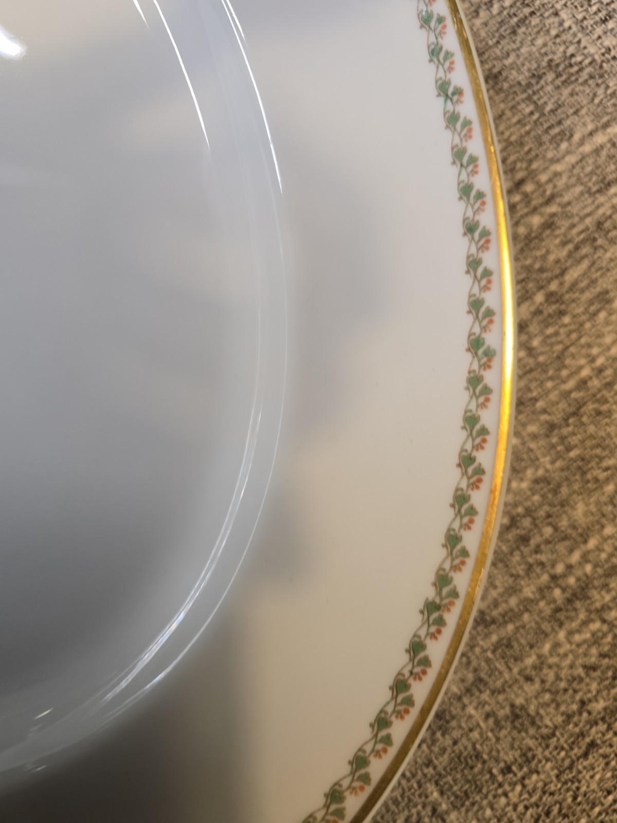 Haviland Limoges LISBON Large 16″ Platter Gold Trim Rare