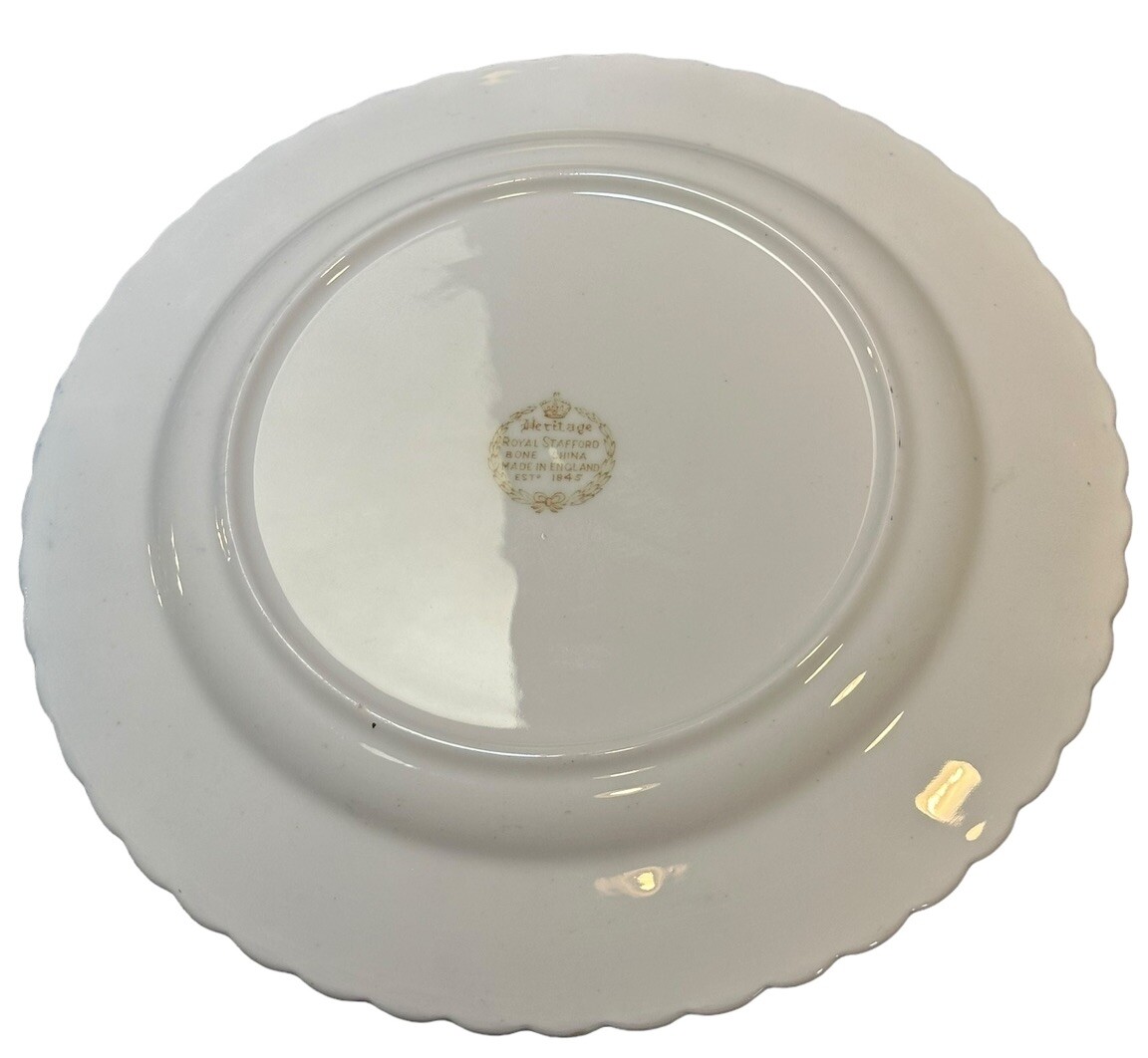 Royal Stafford Bone China England Heritage Cobalt Blue TRIO(s) Cup Saucer Plate