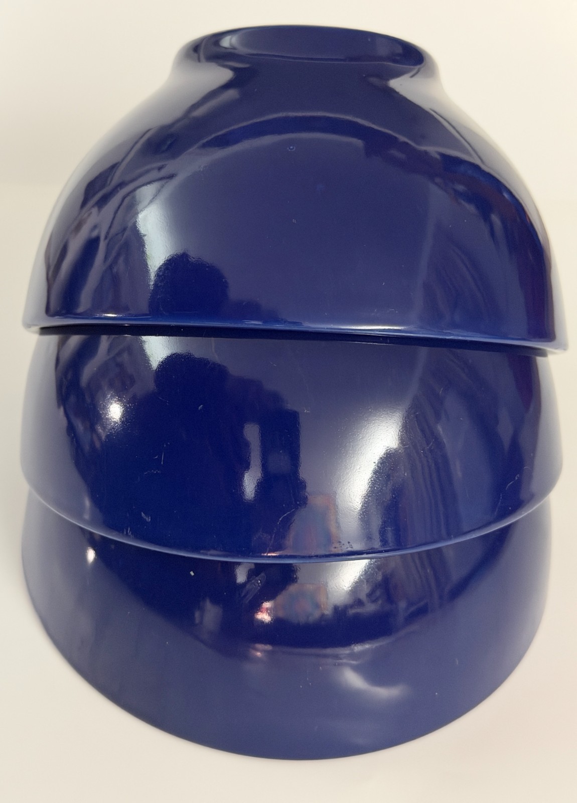 Set of 3 Cobalt Blue Ceramic Cereal Bowls 5 1/2” W X 3 1/4” H, Dishwasher Safe