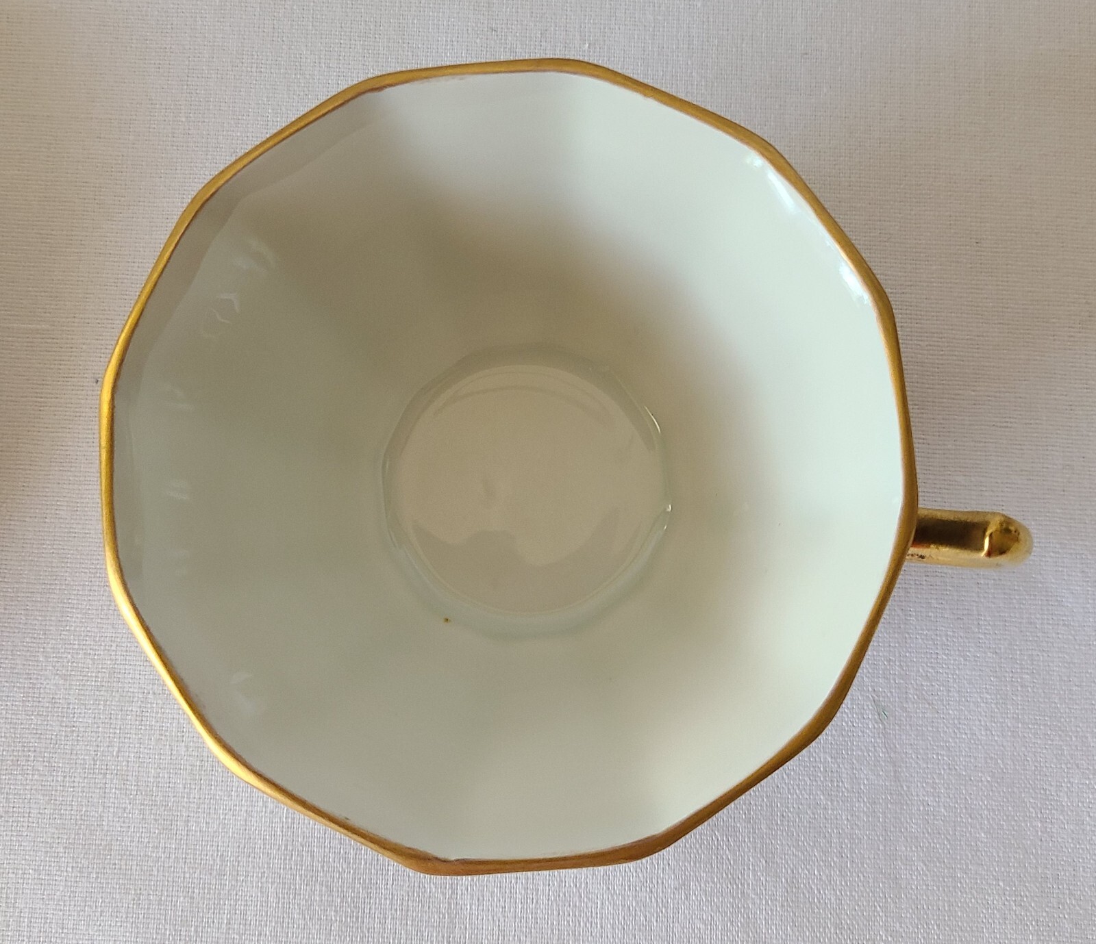 Vintage JLMENAU Graf Von Henneberg Echt Kobalt Demitasse Espresso Cup & Saucer