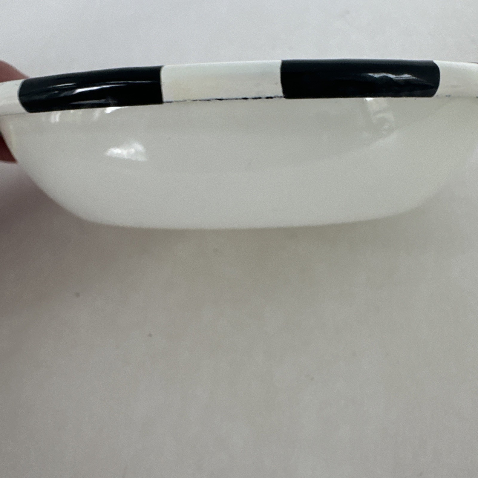 MacKenzie-Childs Courtly Check Steel Soap Dish Black White Bathroom Decor