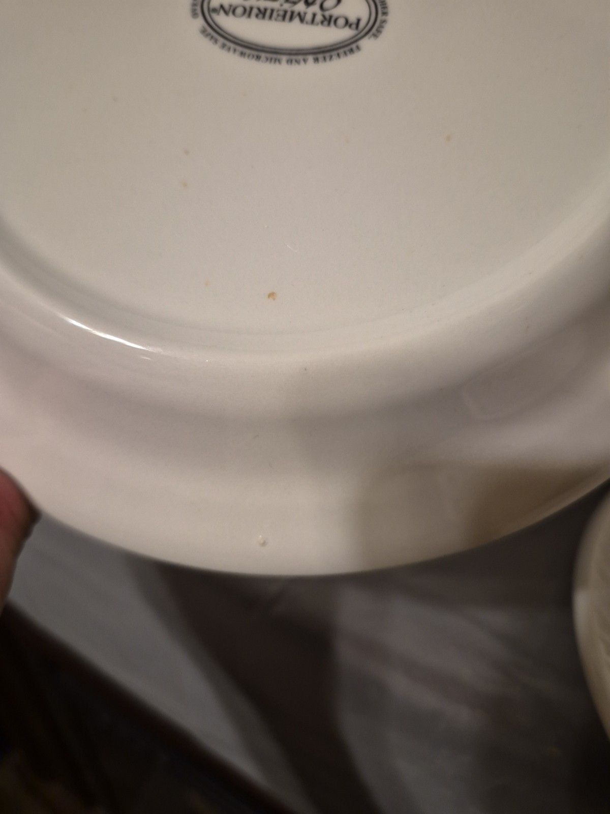 Portmeirion Options Salad Plates Set Of 5 Made In Britain White Preowned Flaws
