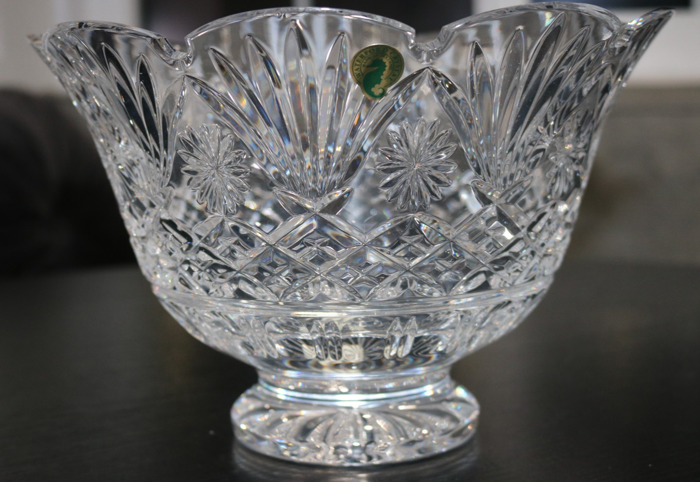 Waterford Crystal 1997 Signed Pascal Roche Artisan 10″ Bowl NIB Retired