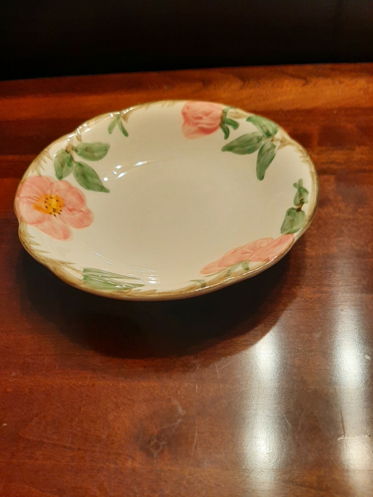 Vintage Franciscan Desert Rose Dessert Dish 5 1/8 Inches By W 1 Inch USA 50 year