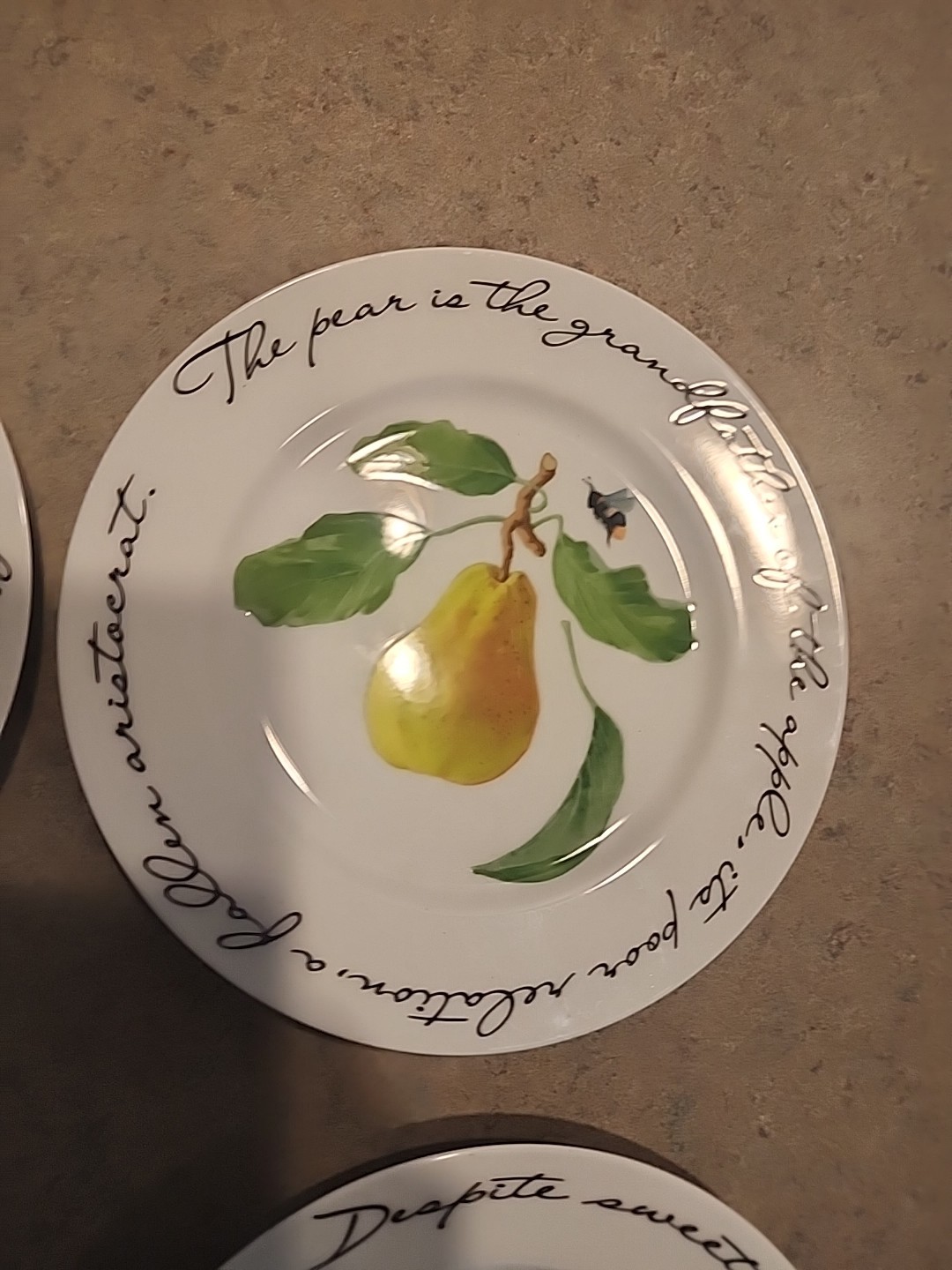 WIlliams-Sonoma Orchard Suite Japan 7 7/8″ Accent Salad Plate Set Of 4 Fruit