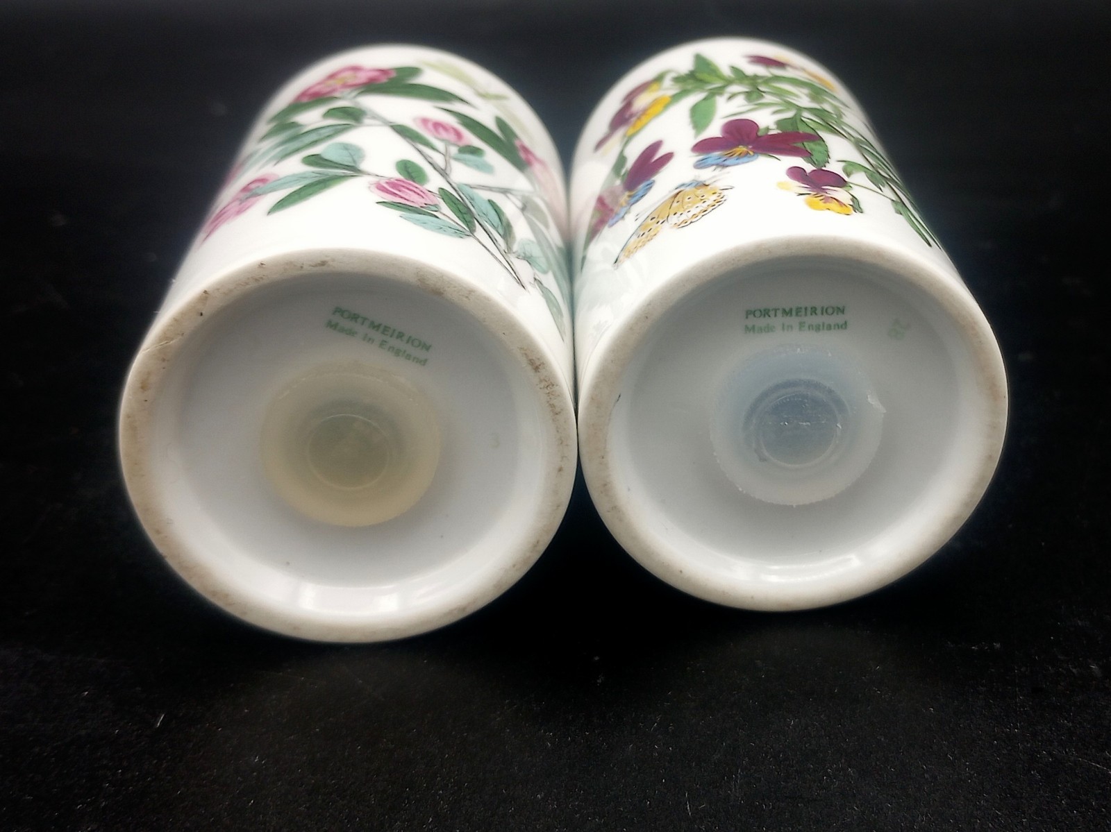 VINTAGE Portmeirion Botanic Garden Salt and Pepper Shakers Excellent Condition