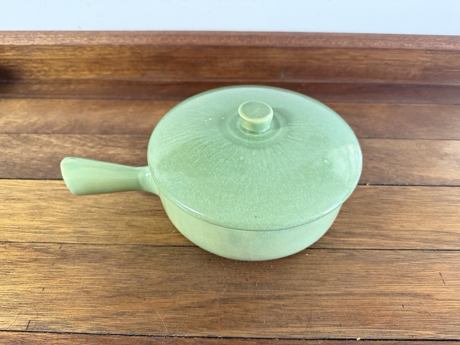 La Solana Solana Ware Sage Green Covered Casserole 4 cup capacity