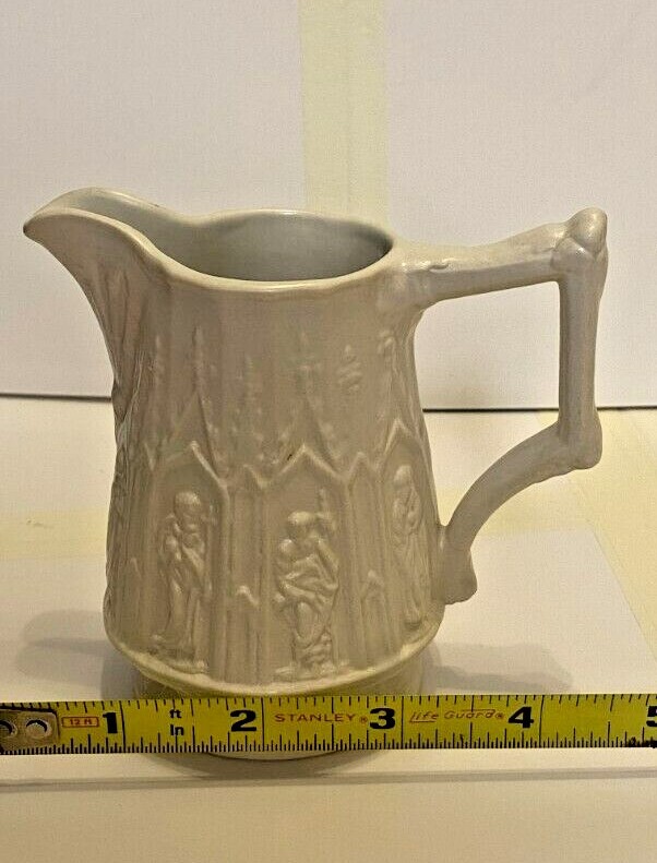 Pottery Molded (205) G. Parin Ware Creamer Ivory/White Excellent Vtg. Condition