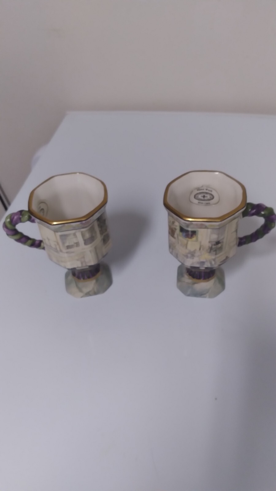 2 Mckenzie Childs Cups. Beautiful you Get Both Cups For Listed Price. Great Deal