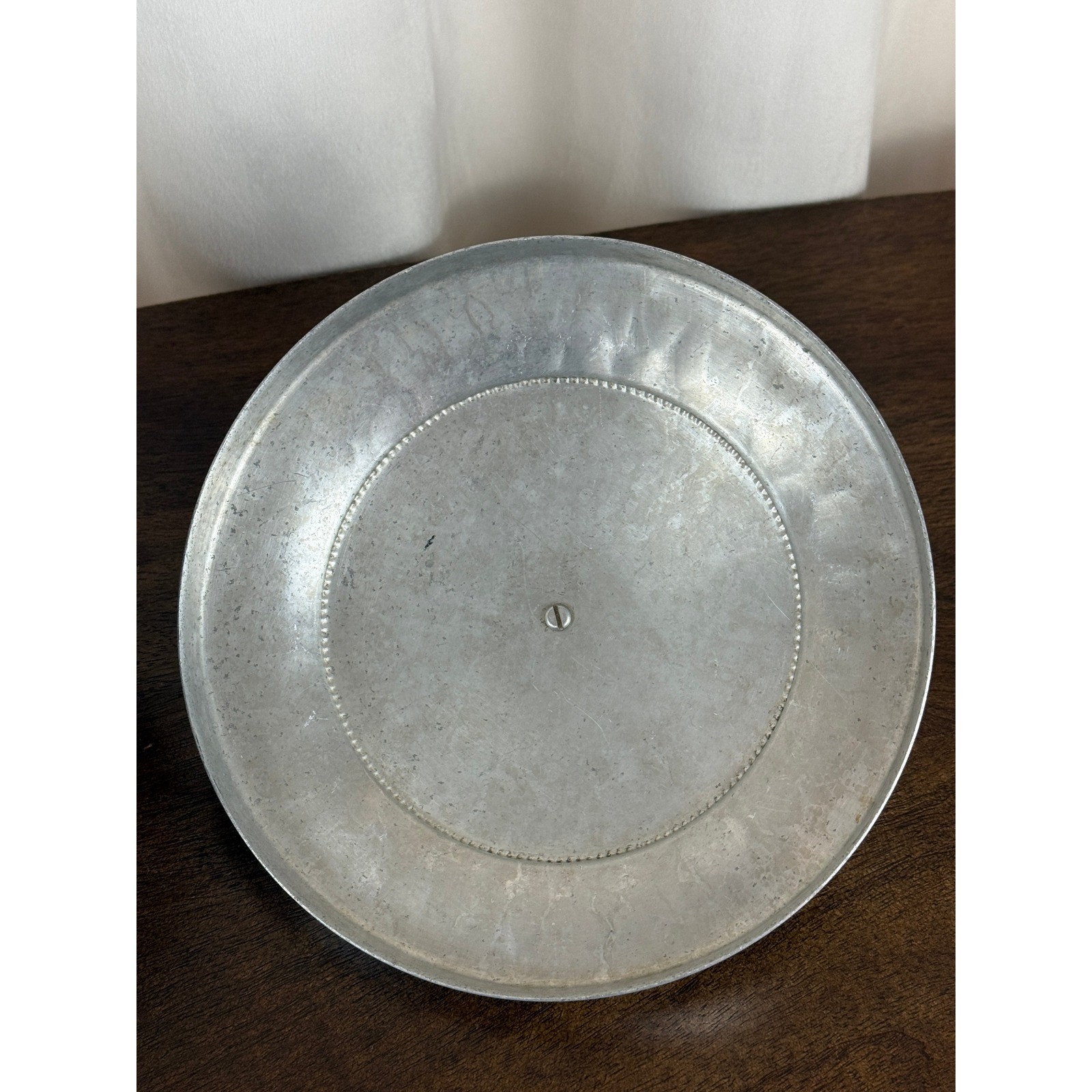 VTG 1960s BW Buenilum Hammered Aluminum Covered Casserole Dish w/Lid 8 5/8″