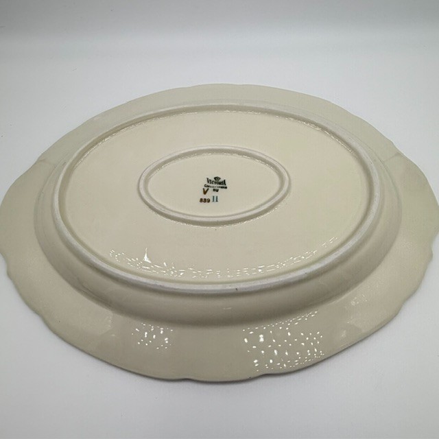 Victoria China Czechoslovakia Oval Serving Platters VIT205 Vintage Set Of 2