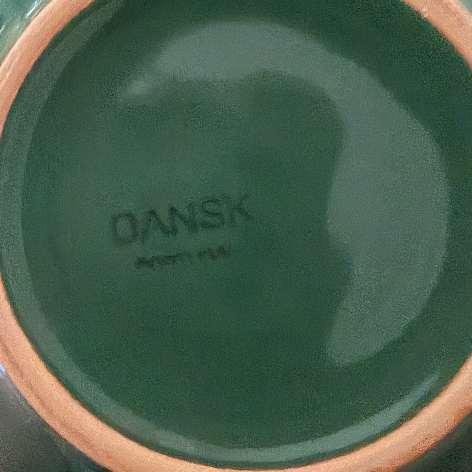 Dansk Forest Green Glazed Terracotta Cereal Soup Prep Bowl 5” Portugal MCM