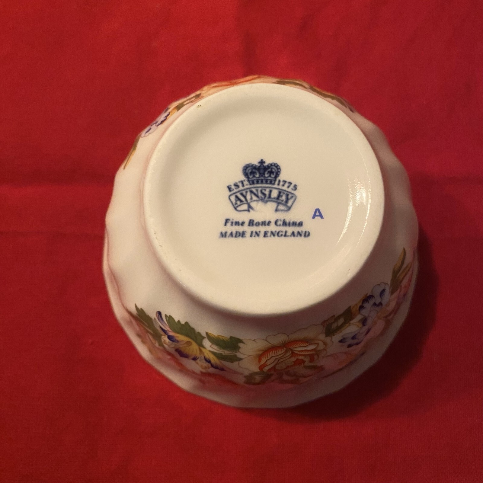 Vintage Aynsley Cottage Garden Bowl 4″ x 2″ Fine China Multicolored