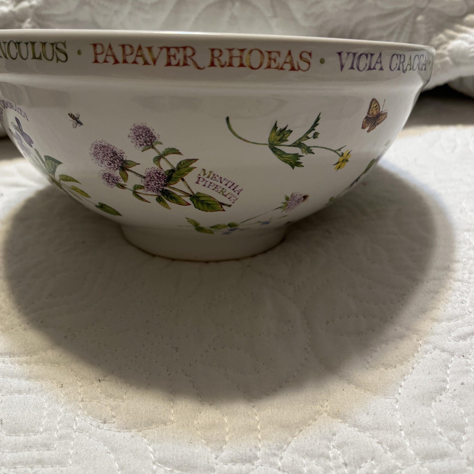 Vintage Marjolein Bastin Wildflower Meadow Serving Mixing Bowl 7 3/4 inches
