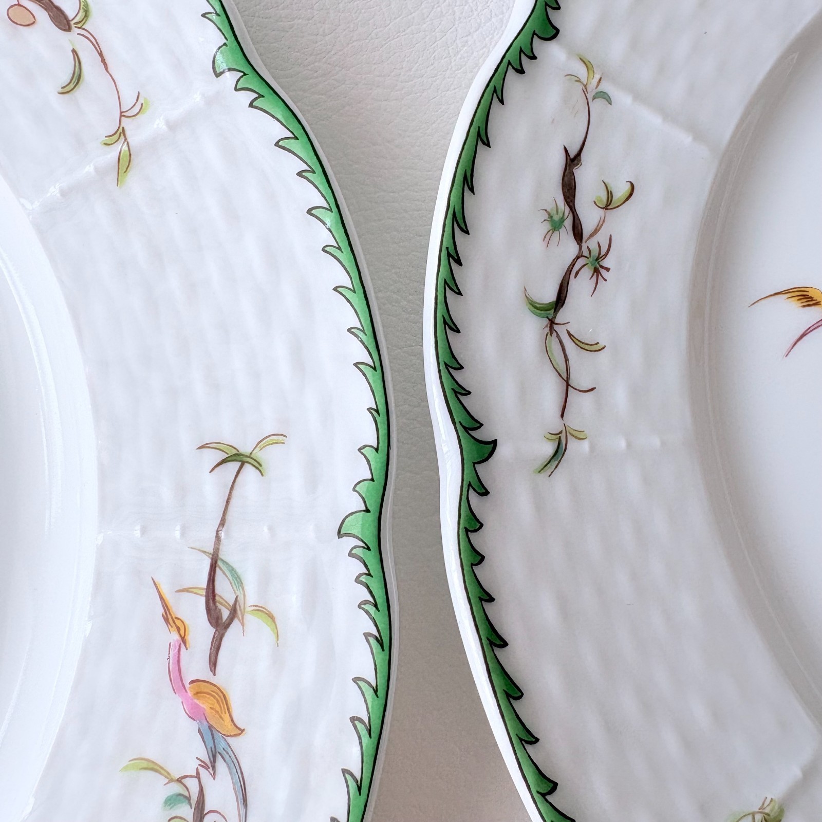 RAYNAUD Limoges SI KIANG Plate Full Set 6 [No.1 – 6] 22cm/8.7″