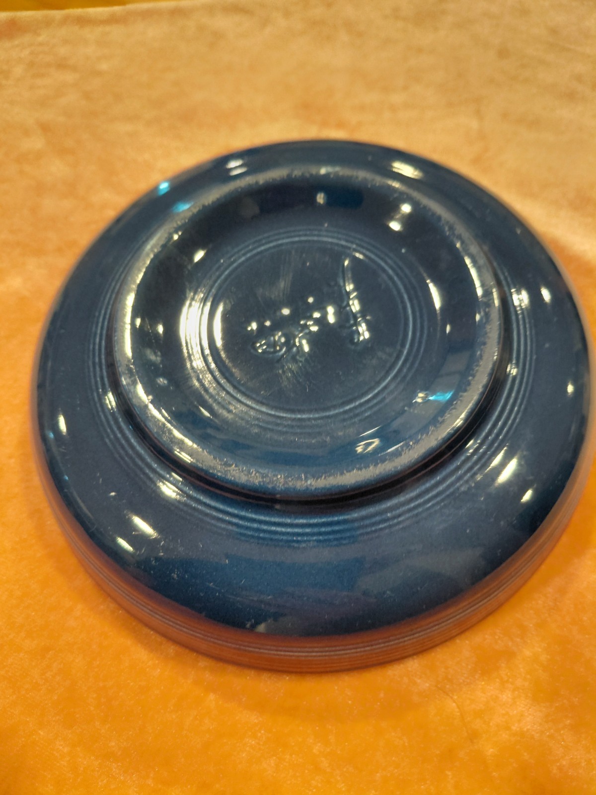 Wet foot – original Cobalt Blue Fiesta Dessert/Berry Bowl-6.25″-Circa 1936-1951