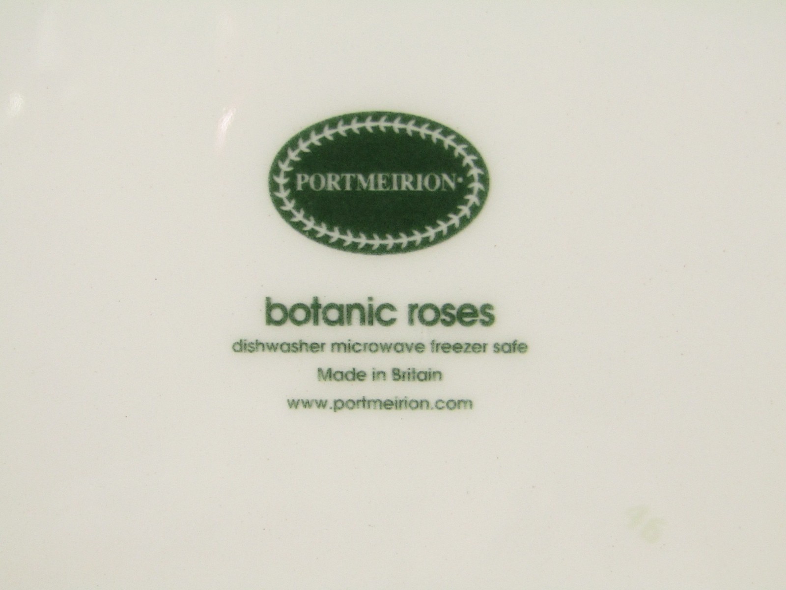 6 Portmeirion Pottery 8.5″ Salad Plates 3 Botanic Garden 3 Botanic Roses England