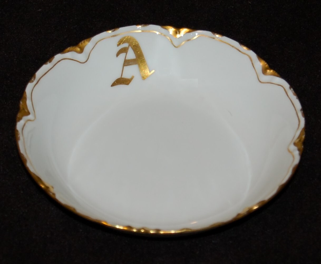 ANTIQUE Porcelain Fruit Bowl 5″ LIMOGES Haviland Made in France 1905 Art Nouveau