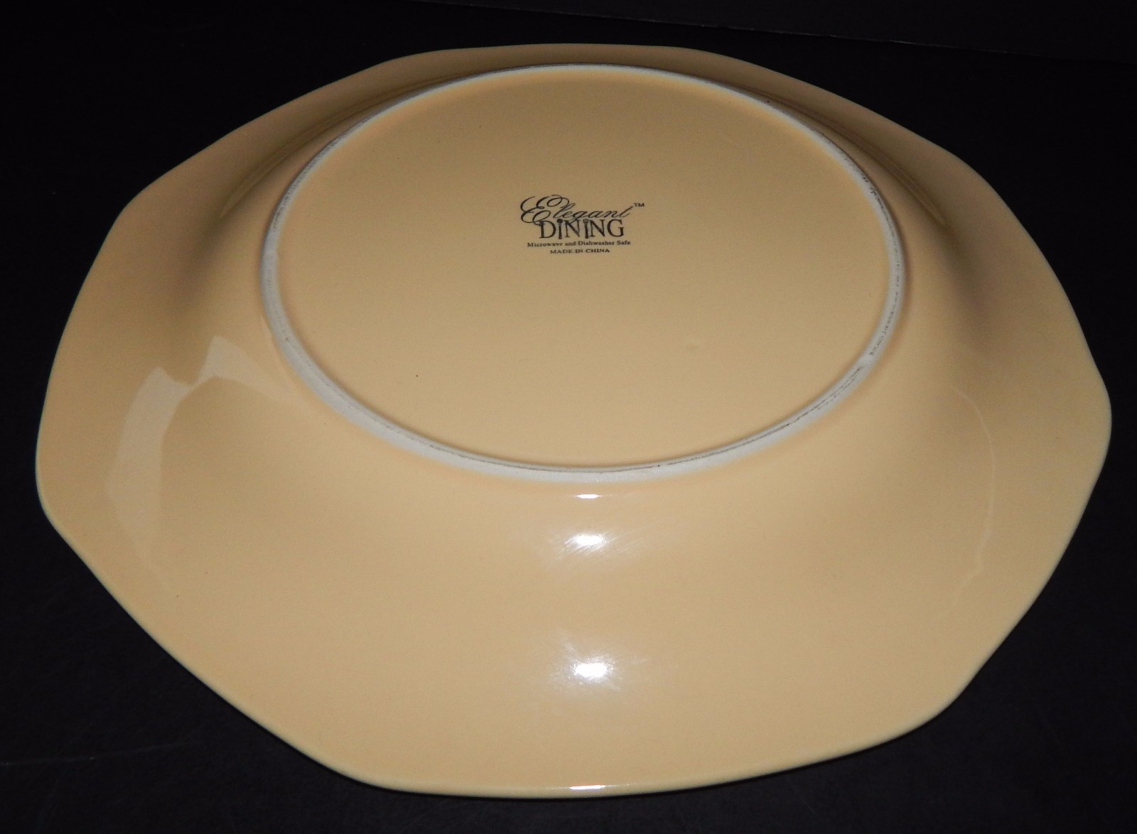 Elegant Dining Charisma Collection Yellow 11″ Dinner Plate Vintage