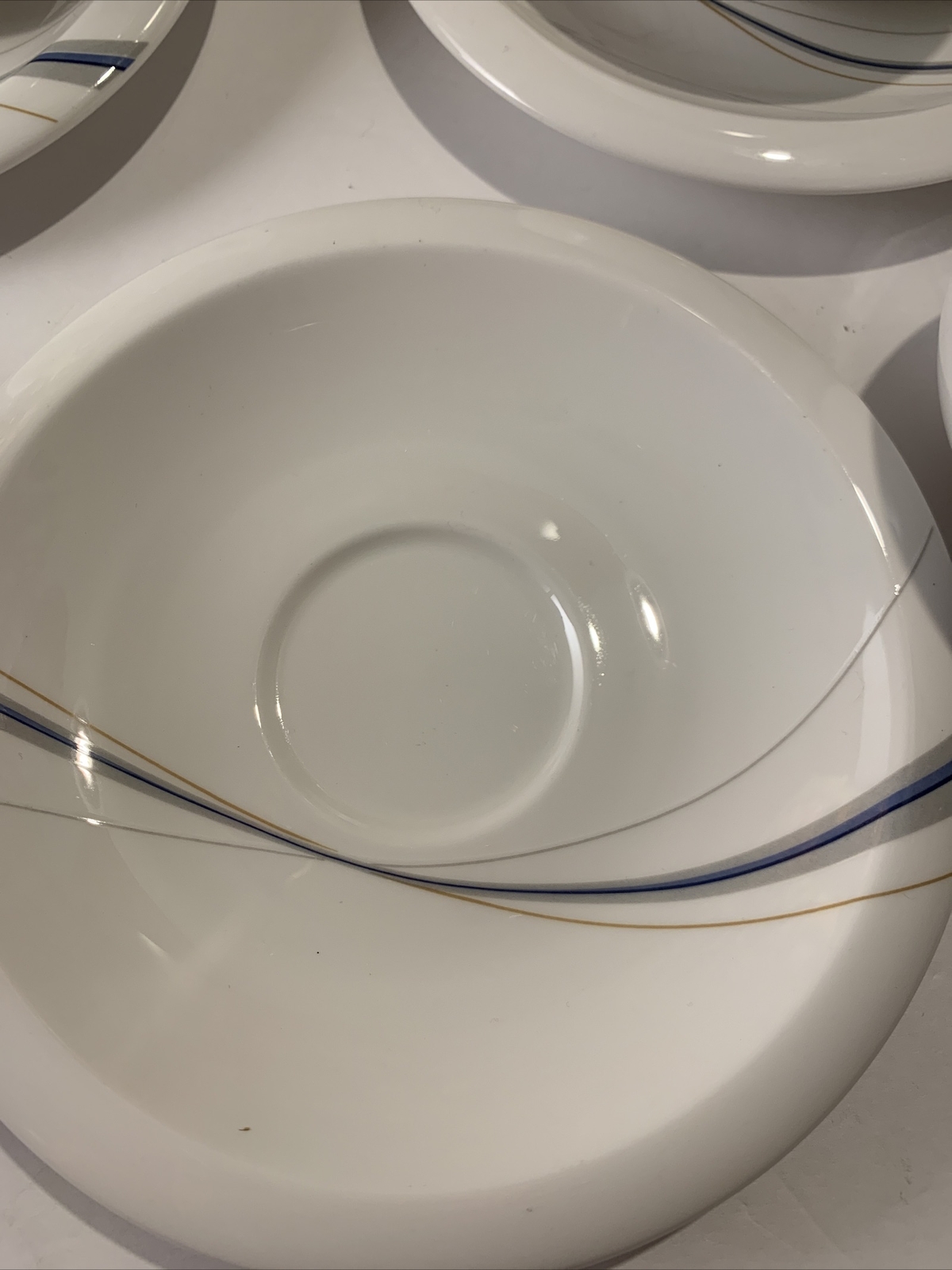 Mikasa Maxima Fine China~Composure~Cup & Saucer Set #CAL03 Gray Blue Tan~Japan