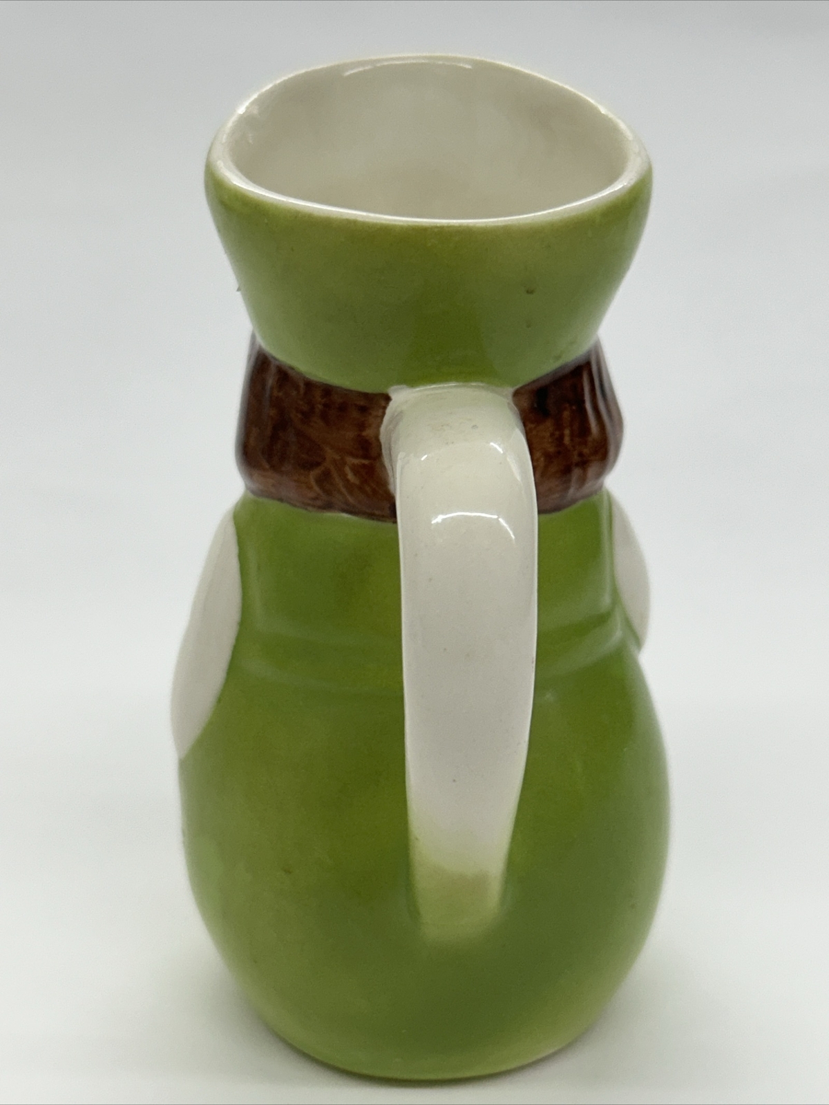 Goebel Green Dutch Figural Cream Pitcher Full Bee Mark 1950-1959 S-486 3/0