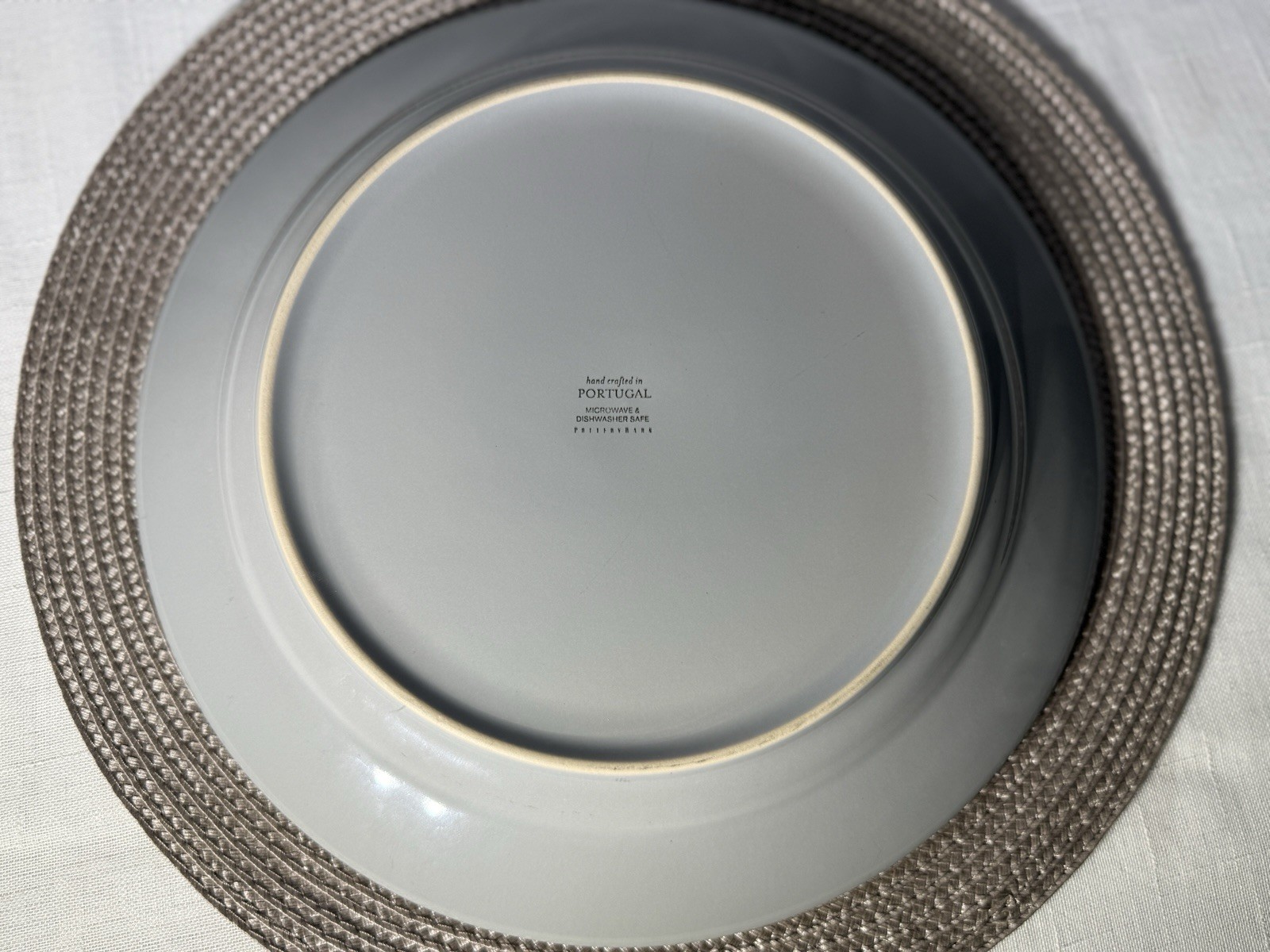 Pottery Barn Cambria Gray Stoneware Set 3 Dinner Plates Lunch/salad Plate + Mugs