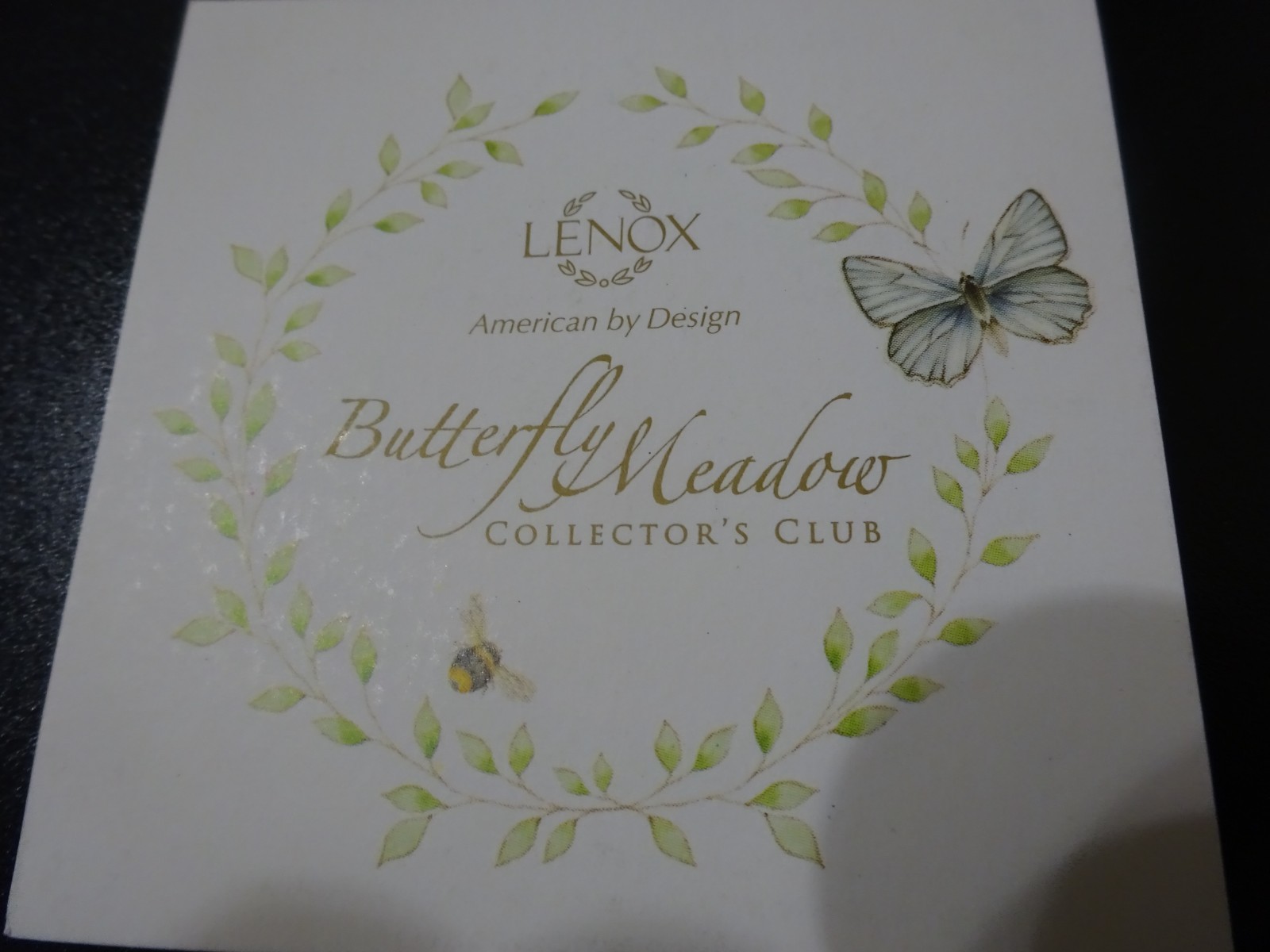 Lenox Butterfly Meadow Party Plates Set of 6 –6″ Porcelain–Box & Paperwork K40
