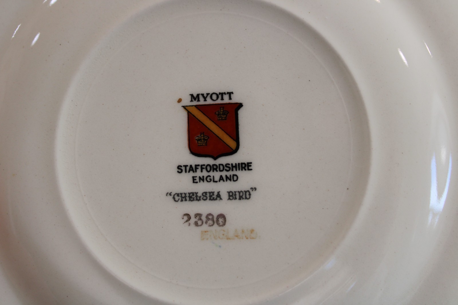 Myott Staffordshire Chelsea Bird 12 Bread Plates 6 3/8 (2 Crazing)