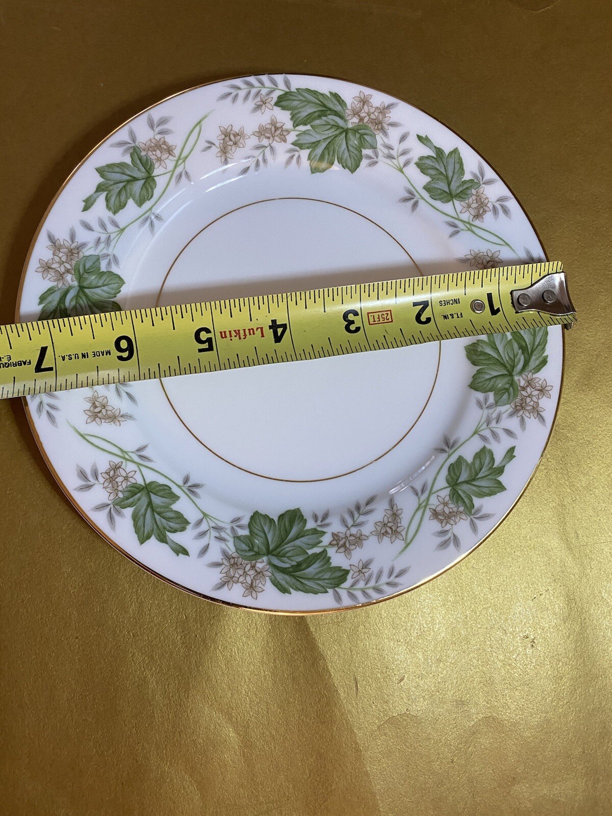 NORITAKE CHINA DAPHNE 5312 VEGETABLE BOWL & 6 SALAD DESERT PLATES VINTAGE SET