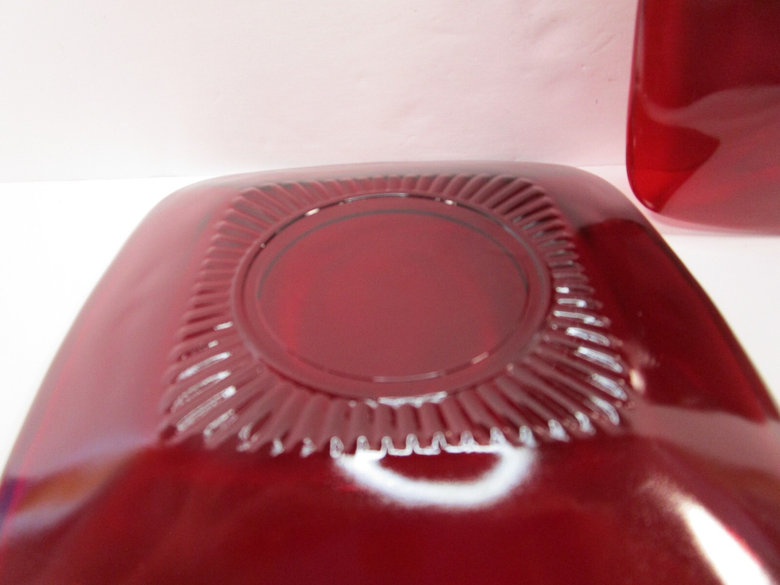 Anchor Hocking Royal Ruby Red Charm 4 Coffee Tea Cups W 4 Saucers 1950-1959 6 oz