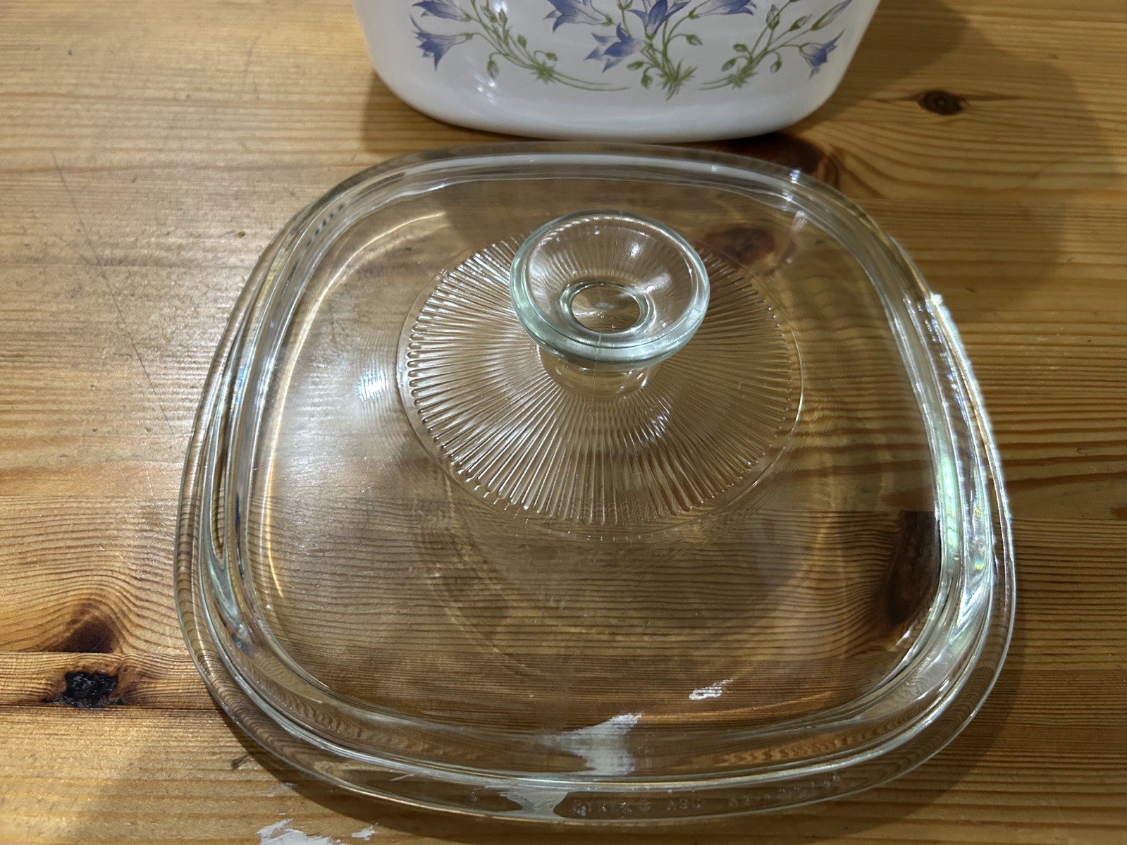 vintage Corning ware Blue dusk pattern A-3-B 3L with lid