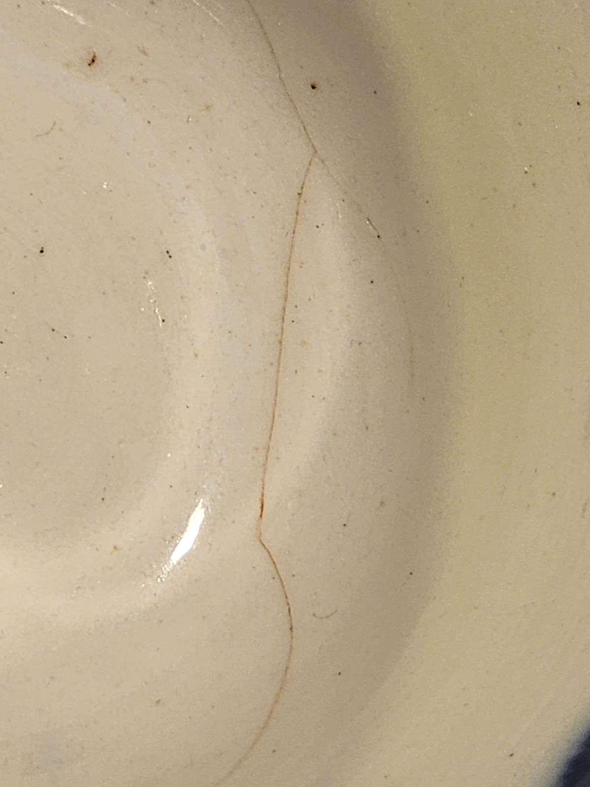 BARGAIN Bouillon cup w/saucer and lid, DAMAGED, Blue Onion