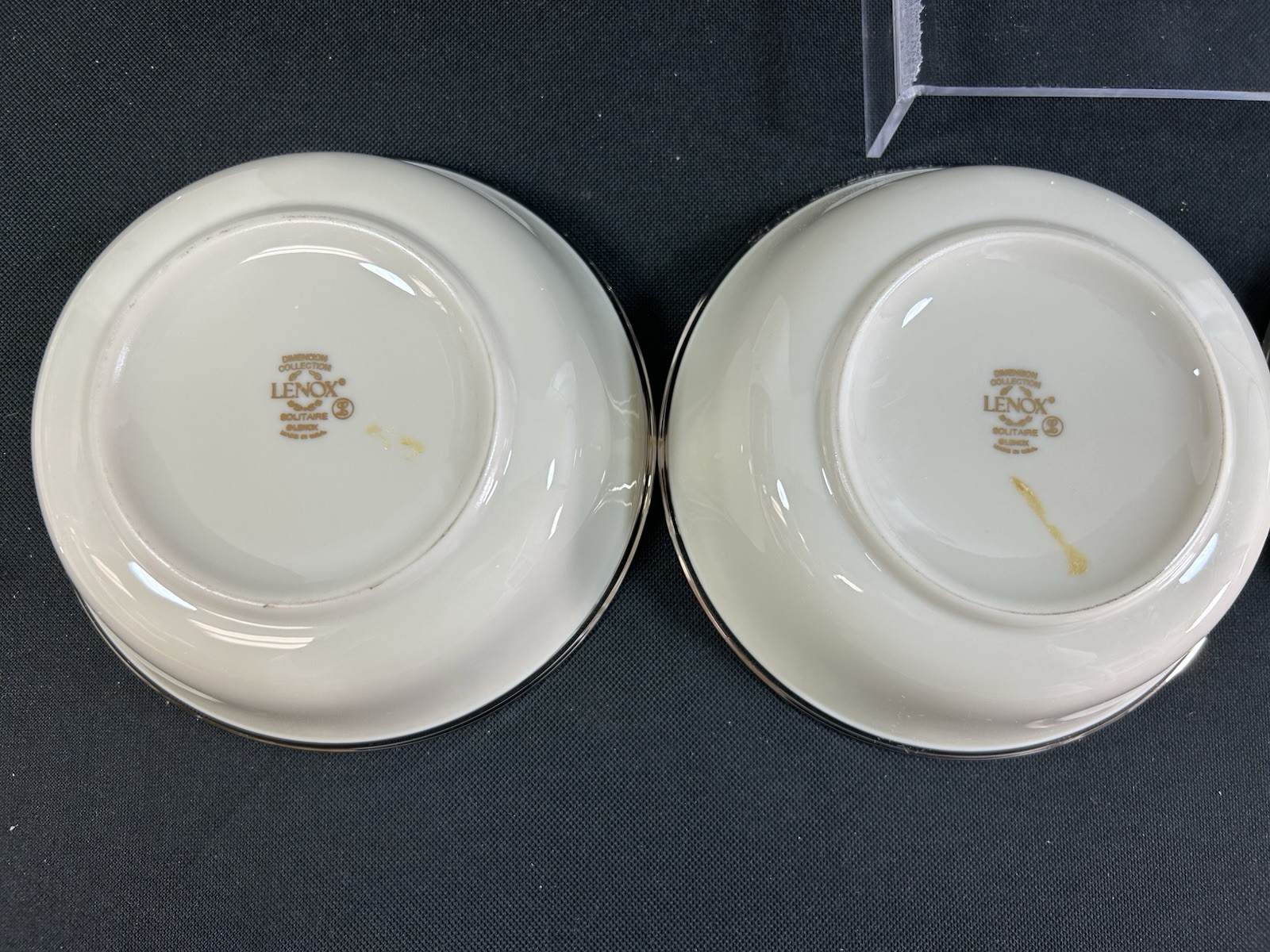 Lenox China Solitaire~(Set of 4)~6 1/4″ All Purpose Bowl~Outlet Mark~A~Excellent