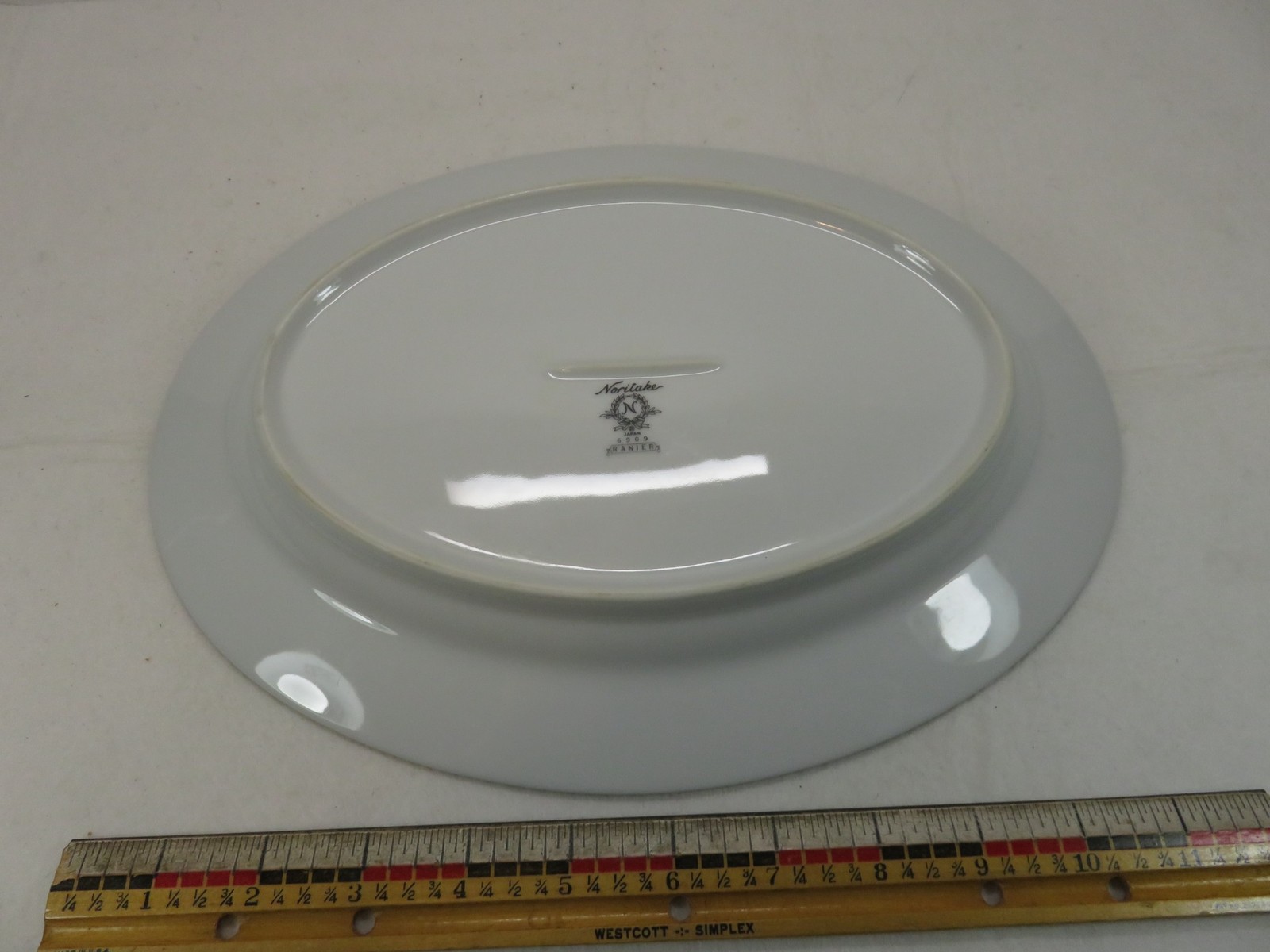 Noritake Ranier 6909 Oval Serving Platter 11 3/4 X 8 3/4 inches White Floral