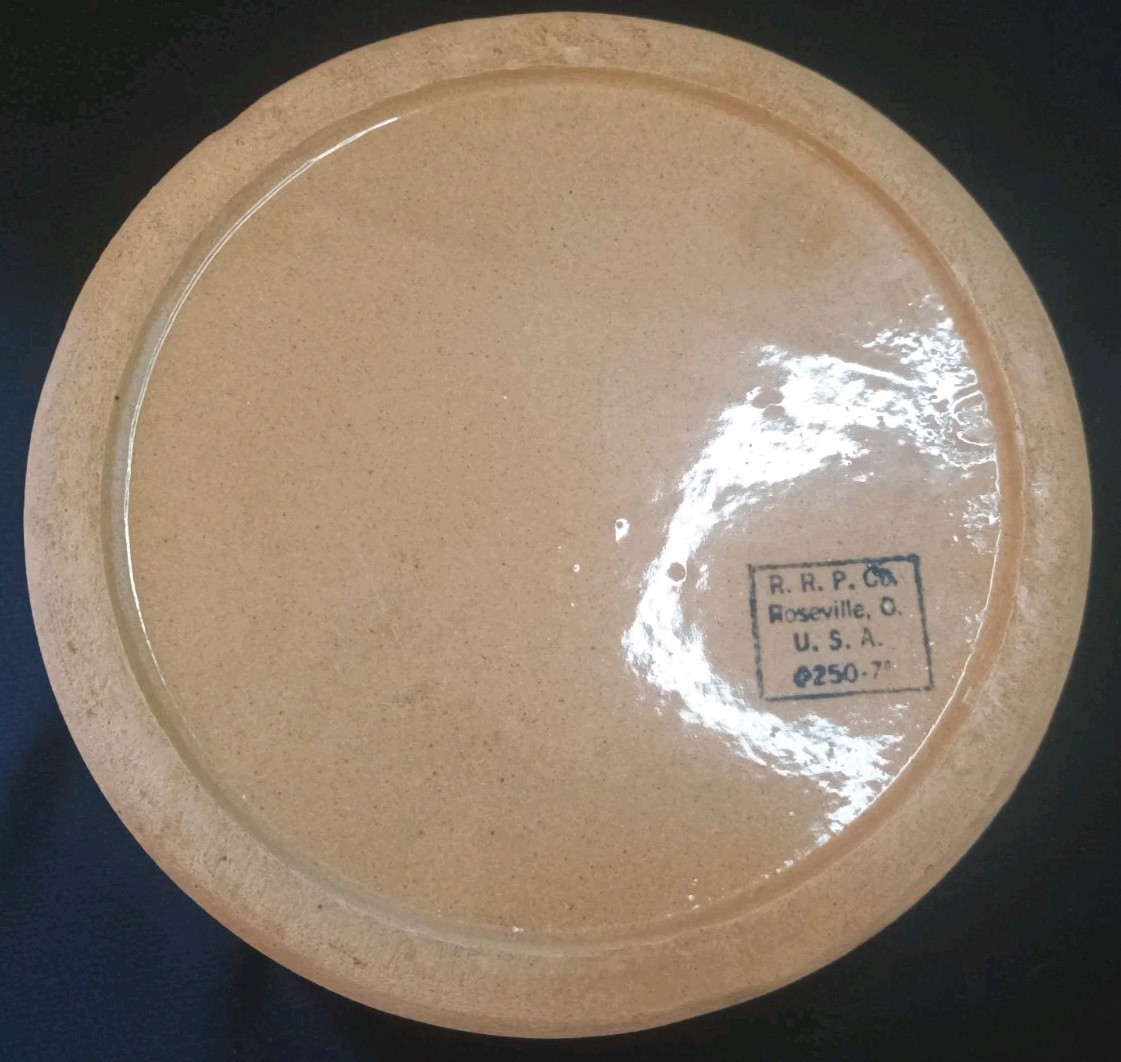 Dogbowl ROBINSON RANSBOTTOM POTTERY Roseville 7.75” Stoneware VTG
