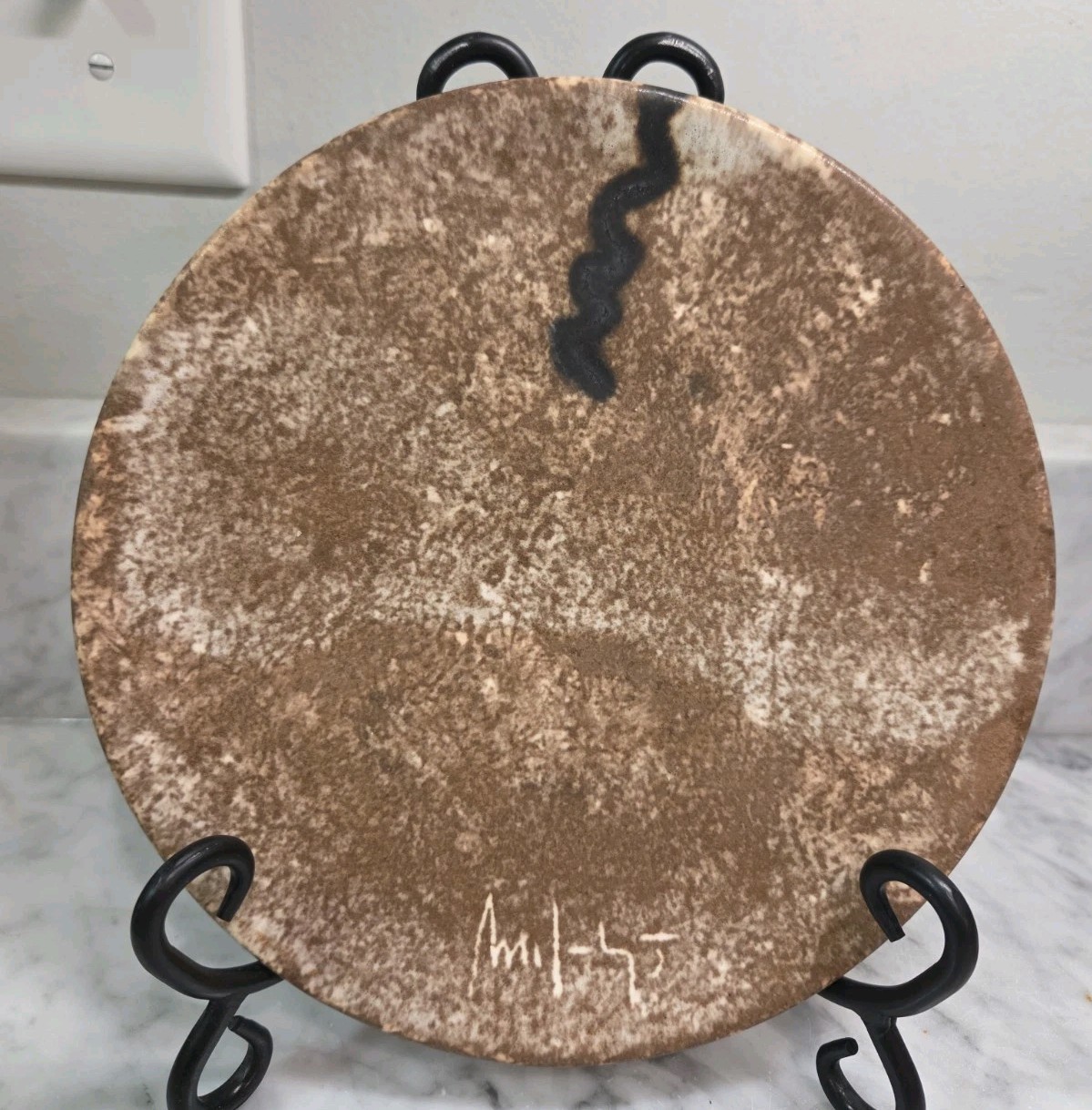 Vintage McCarty Nutmeg Salad Plate 7.75″ with Rivermark Old Signature