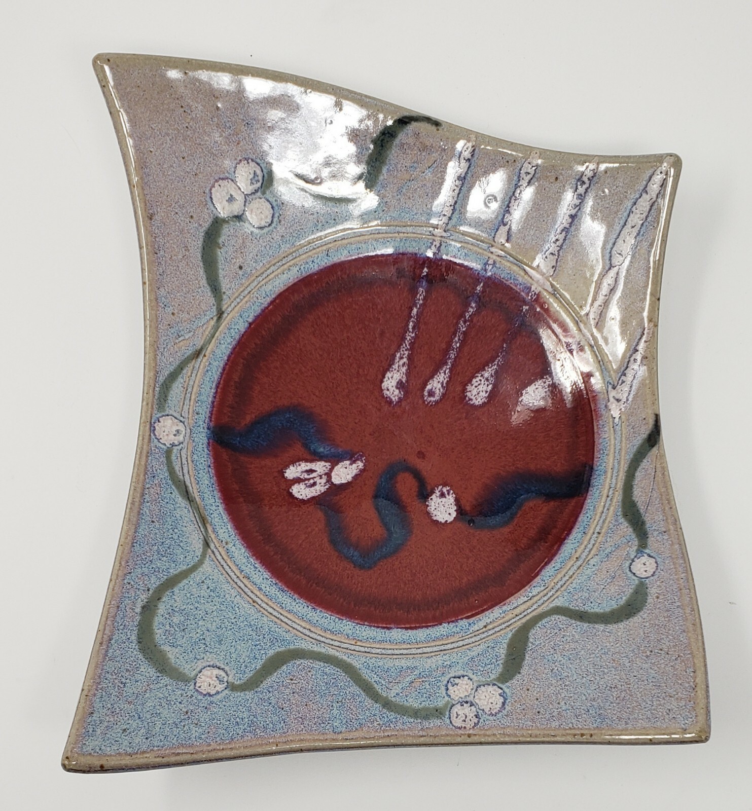 Contemporary Studio Art Bowl by C Kienle, beautifully hand crafted and glazed